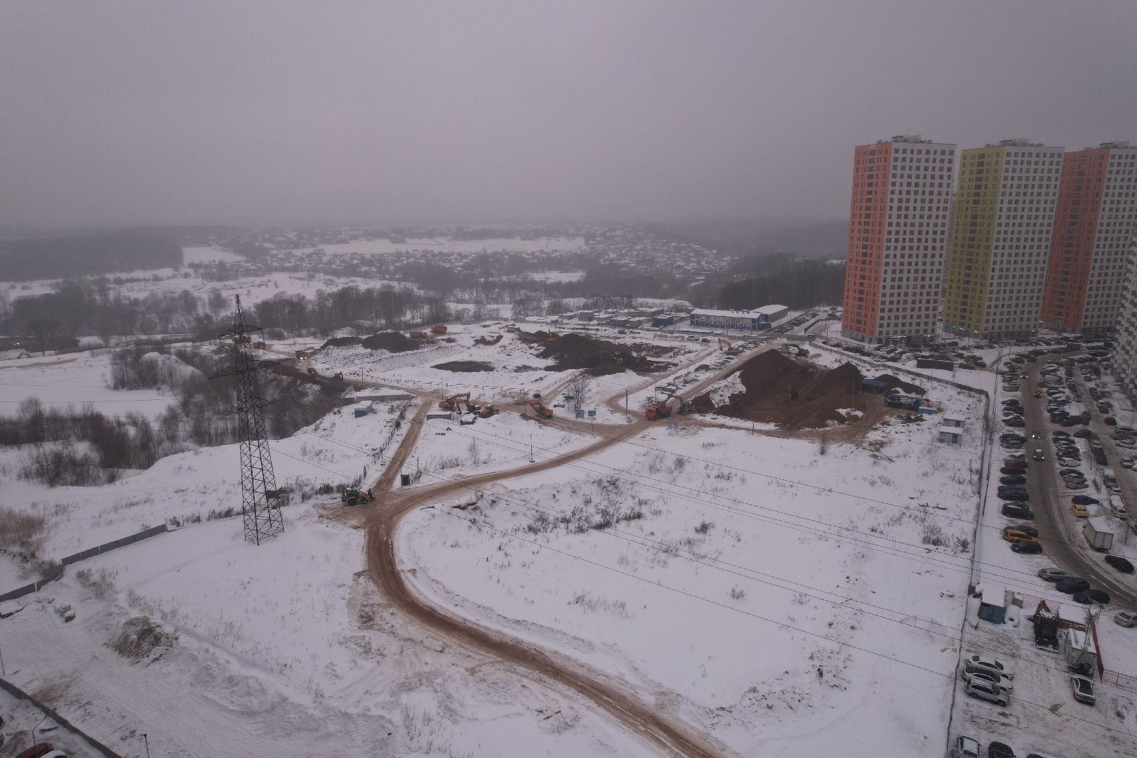 видео с коптера, тоннель, путилково,