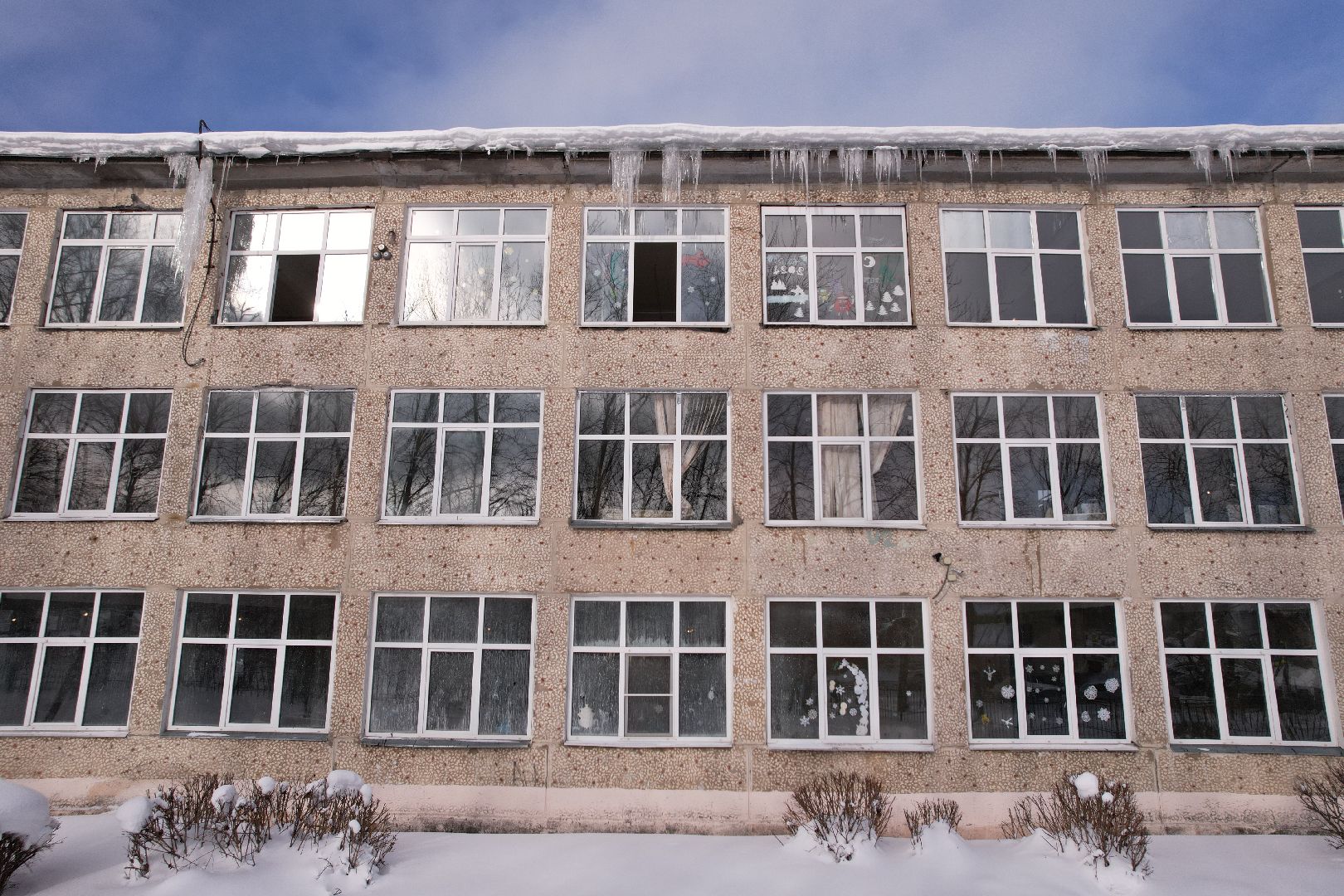 видео с коптера, школа,