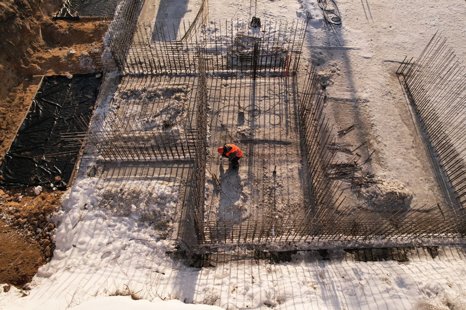 видео с коптера, люберцы, строительство, дороги,