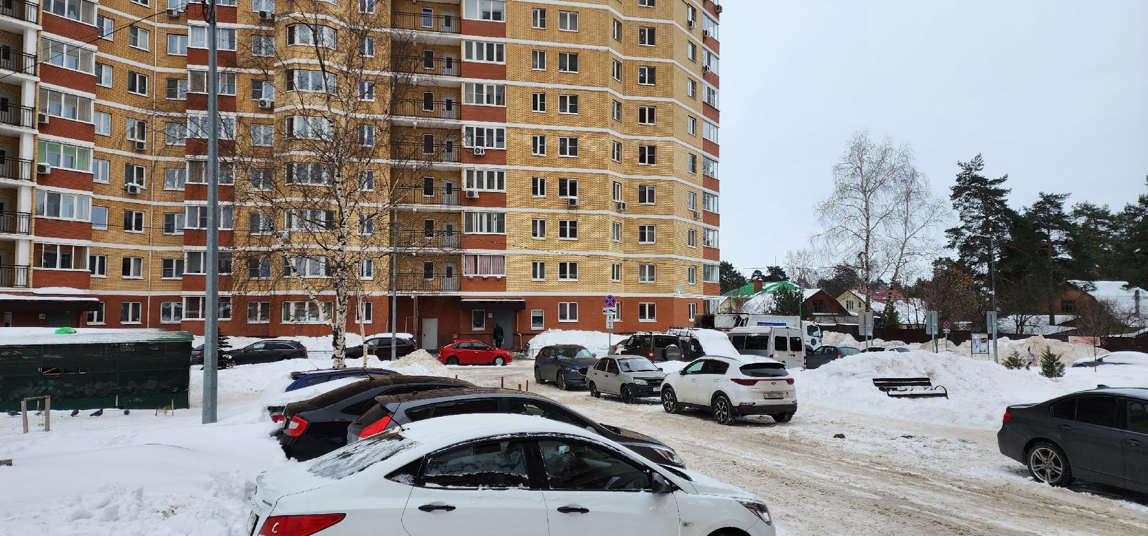 раменское, дороги, ограничение парковки у контейнерной площадки, лучистая 2,