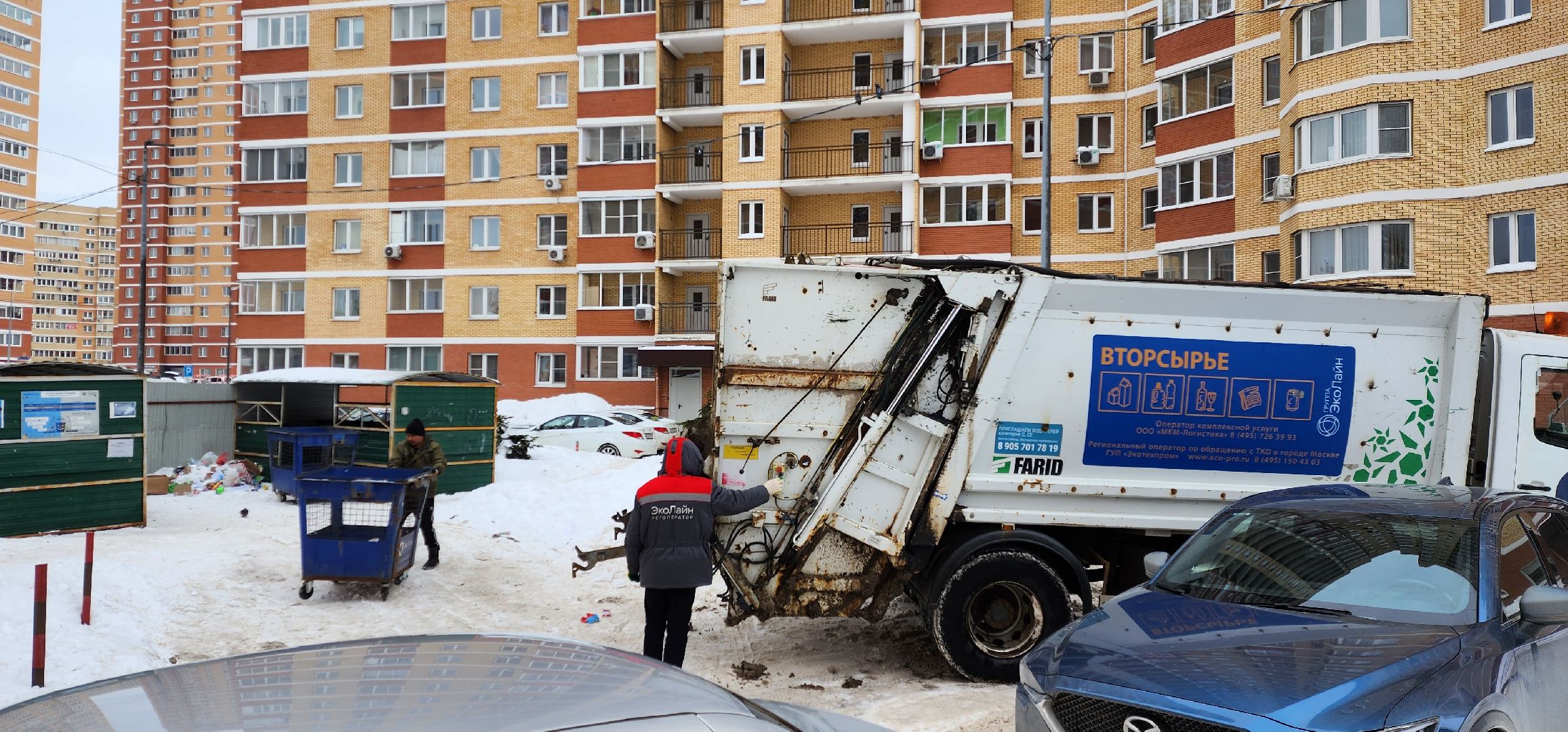 раменское, дороги, ограничение парковки у контейнерной площадки, лучистая 2,