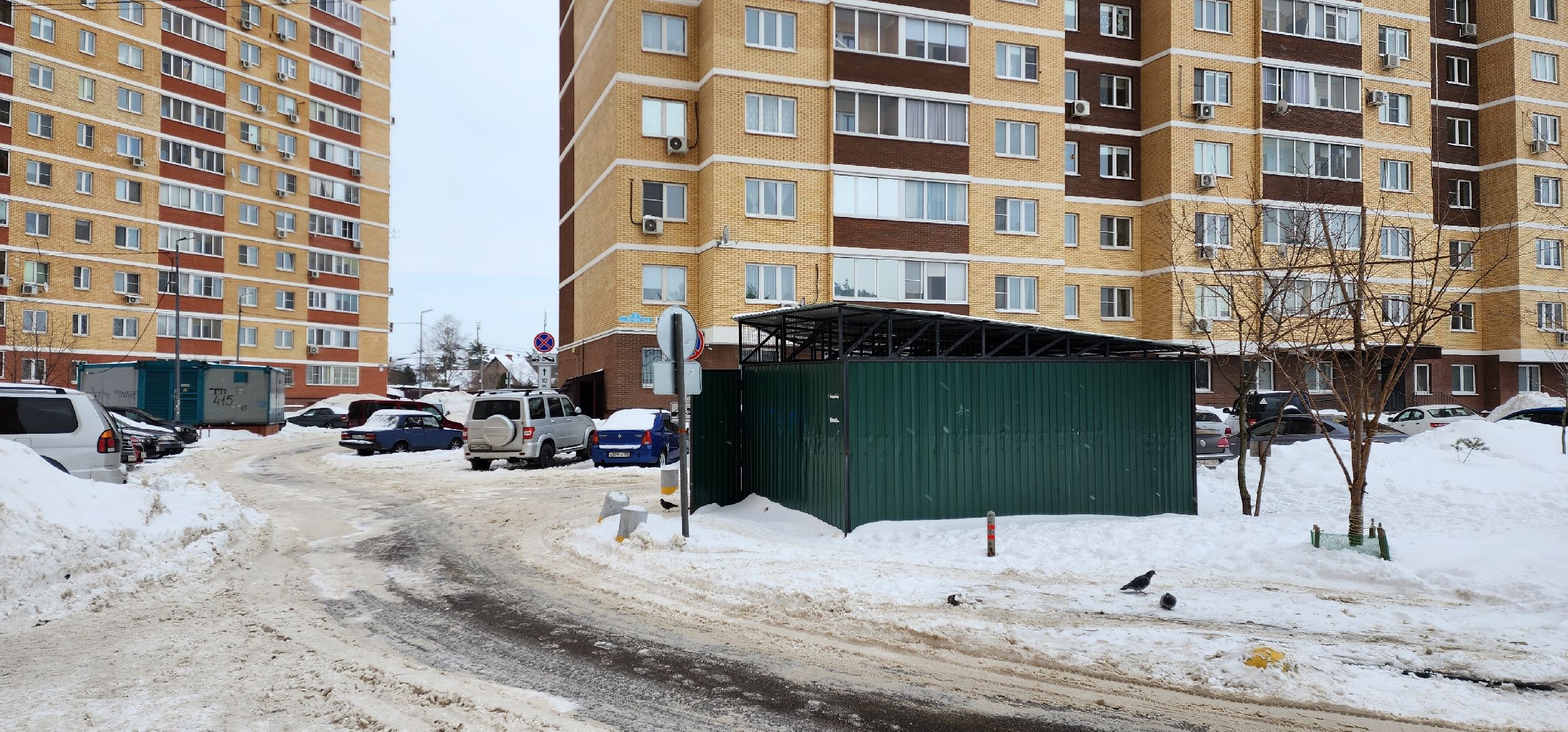 раменское, дороги, благоуйстройство, ограничение парковки у контейнерной площадки, лучистая 1,