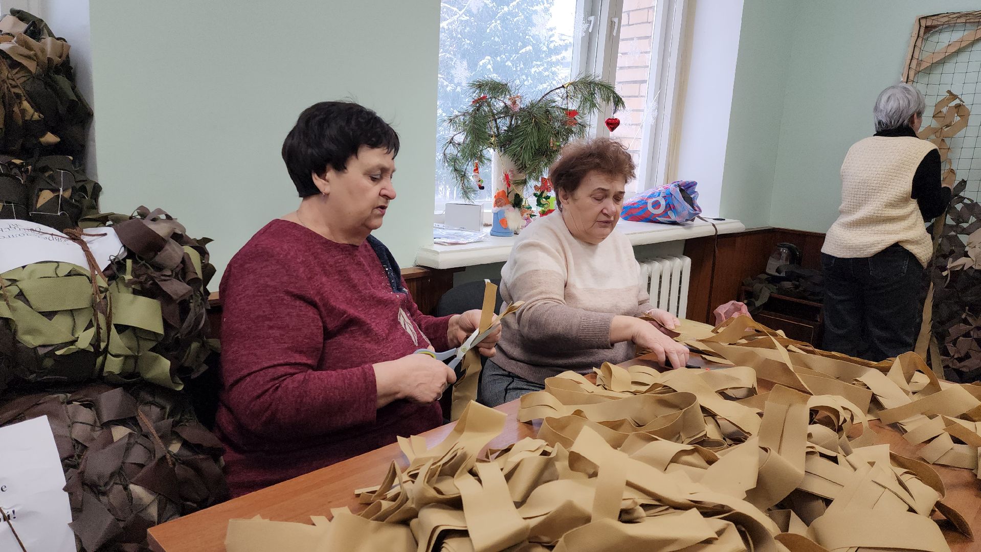 маскировочная сеть, сво, спецоперация, активное долголетие, руза, рузский городской округ, московская область,