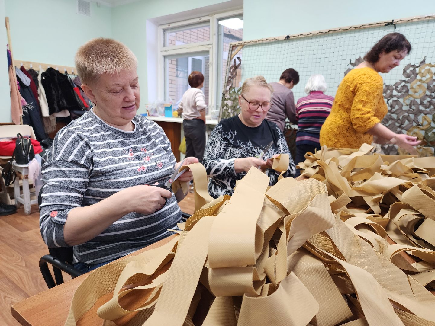 маскировочная сеть, сво, спецоперация, активное долголетие, руза, рузский городской округ, московская область,