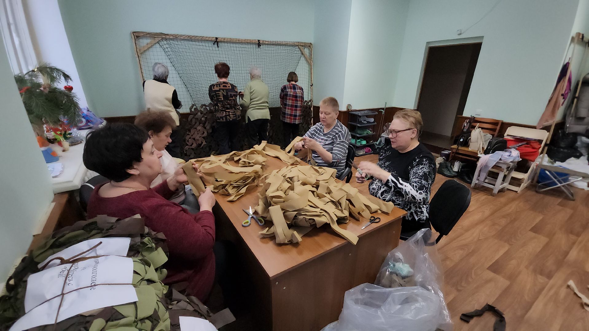 маскировочная сеть, сво, спецоперация, активное долголетие, руза, рузский городской округ, московская область,