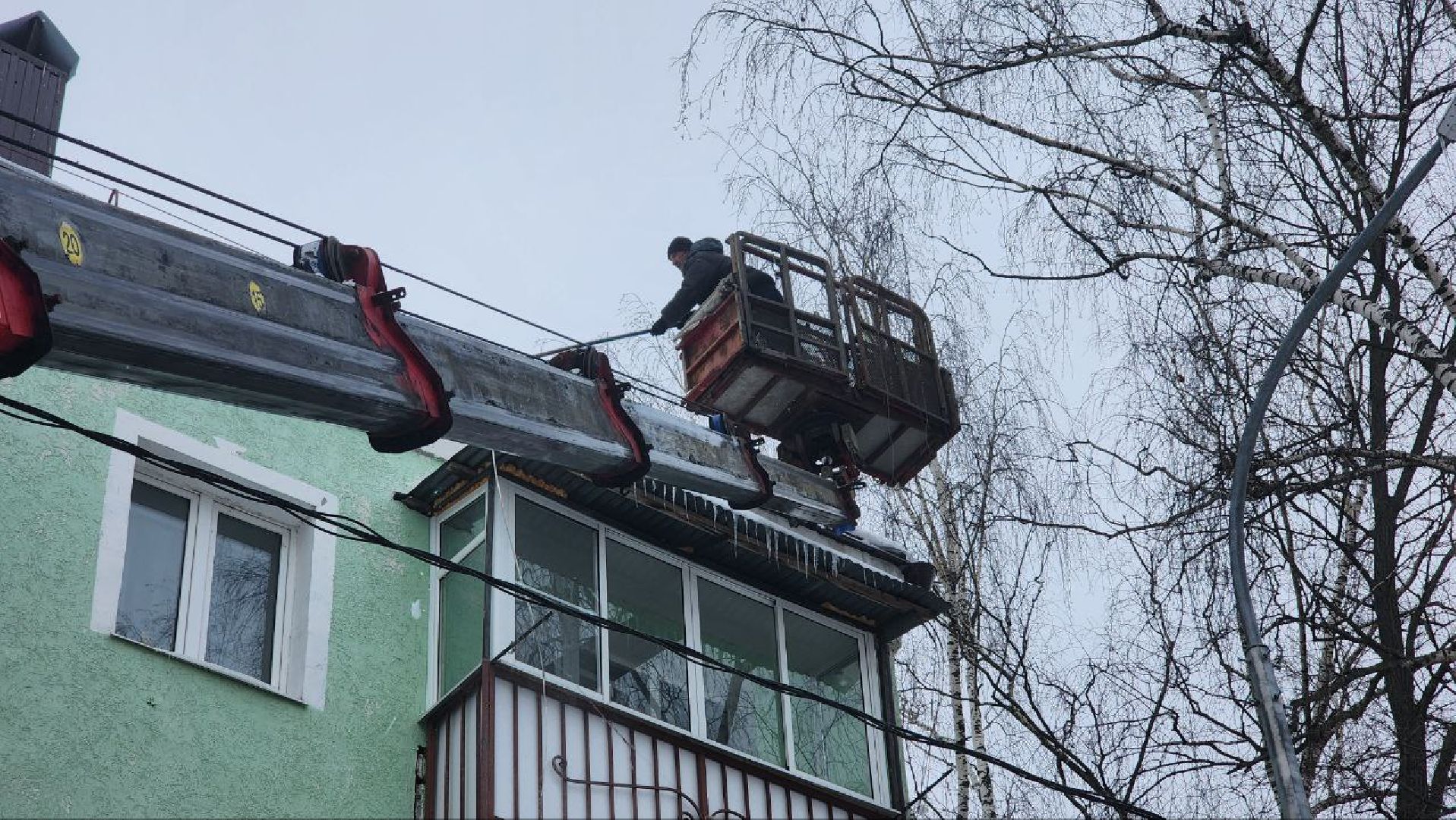 жкх, очистка кровли, Лосино-Петровский,