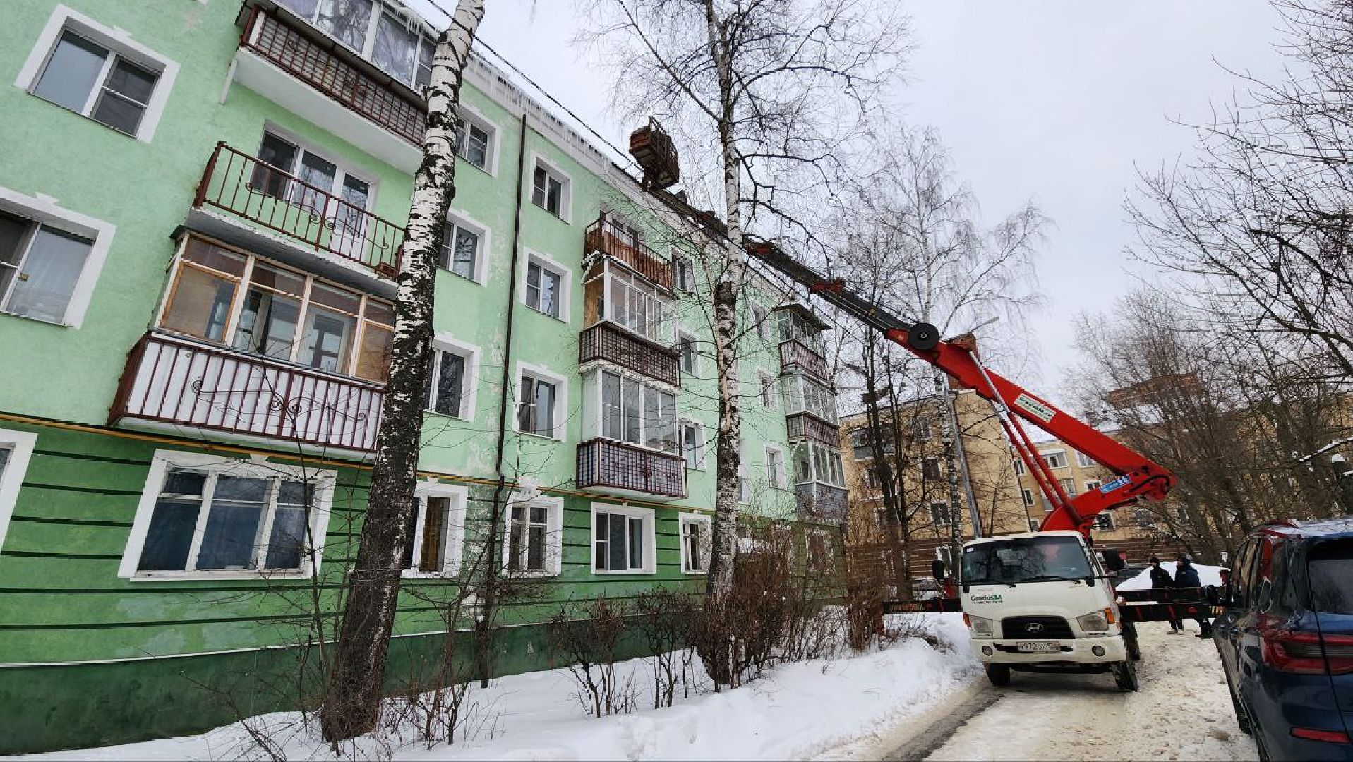 жкх, очистка кровли, Лосино-Петровский,