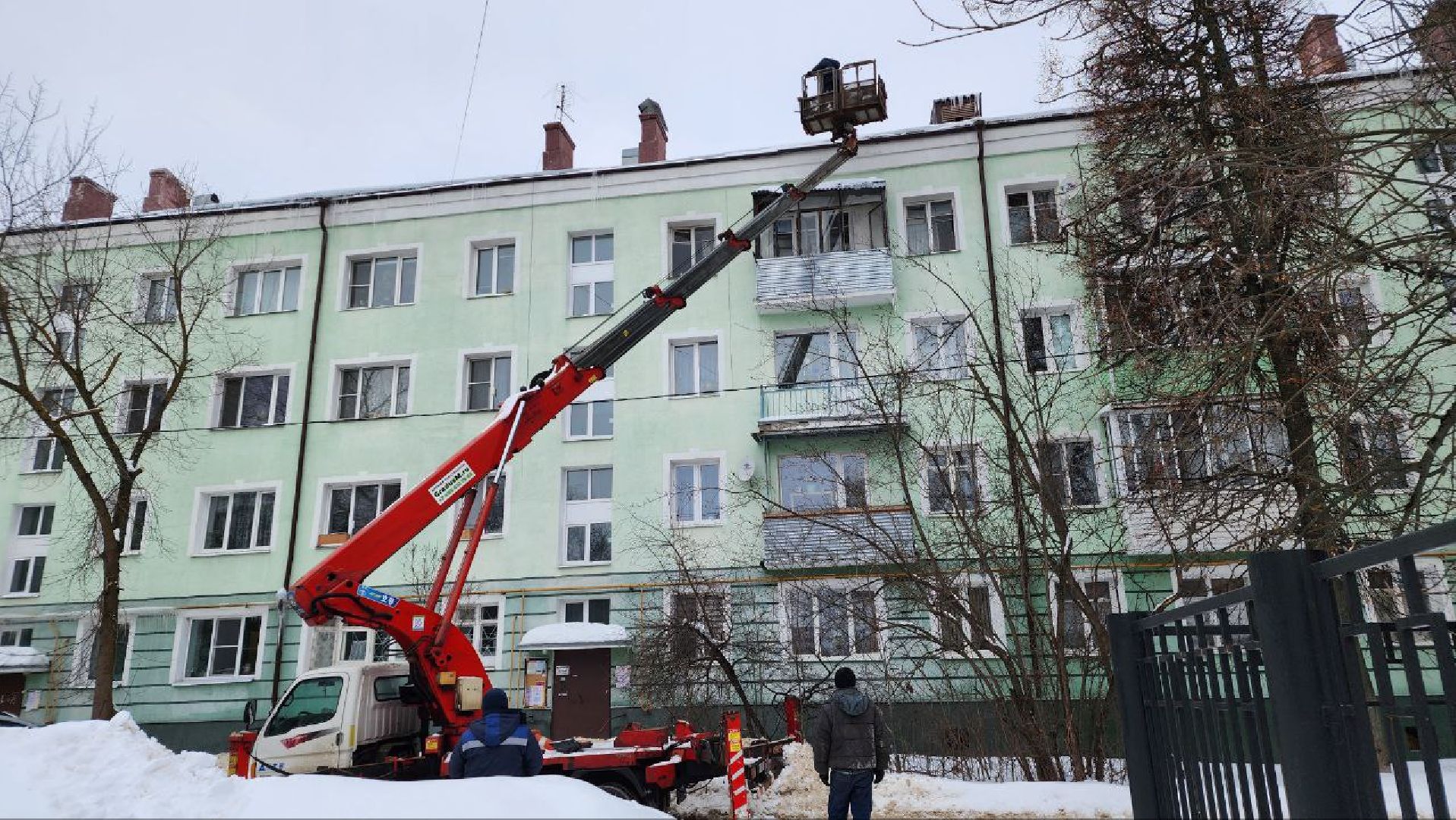 жкх, очистка кровли, Лосино-Петровский,