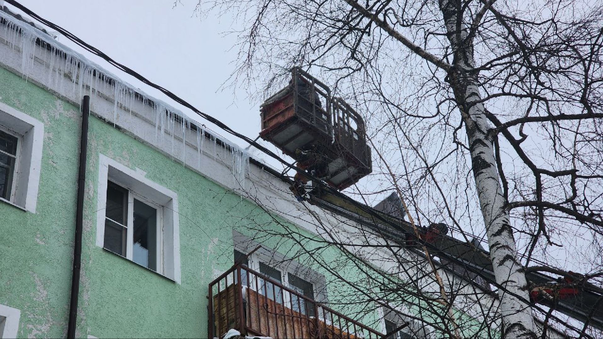 жкх, очистка кровли, Лосино-Петровский,