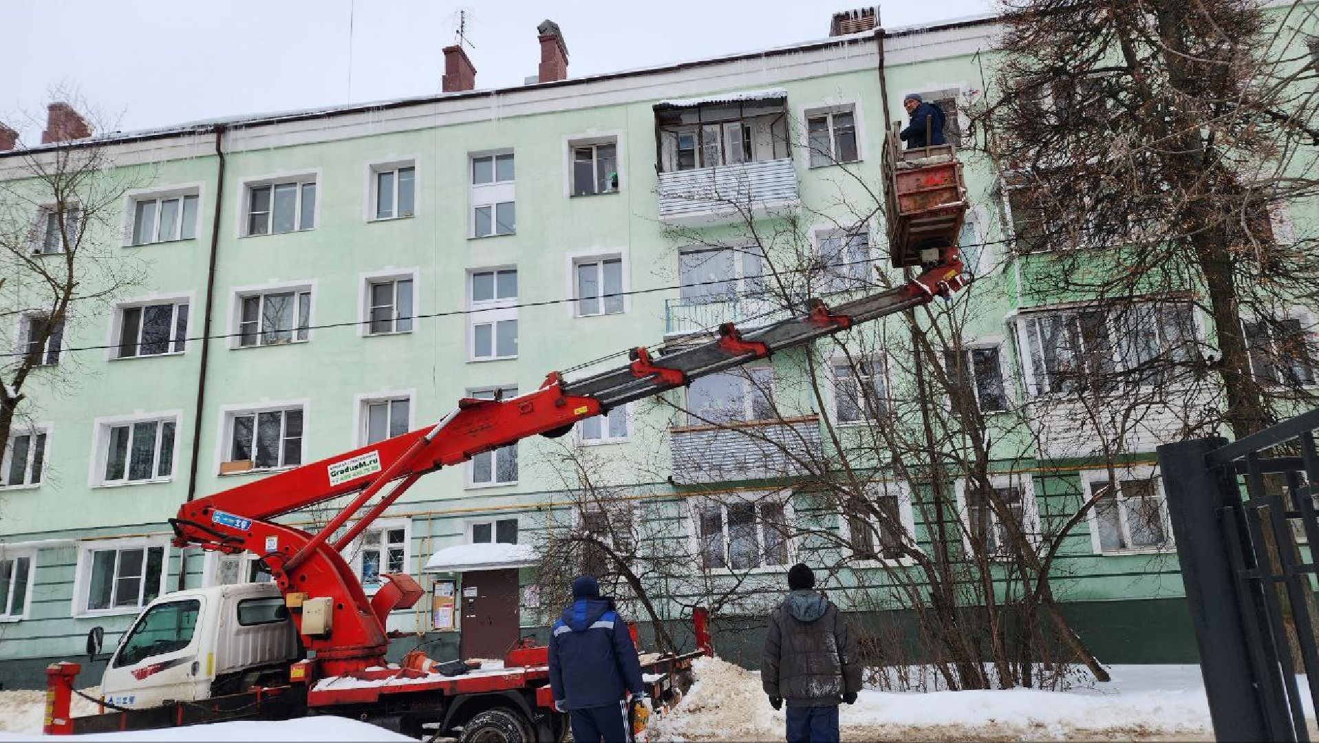 жкх, очистка кровли, Лосино-Петровский,