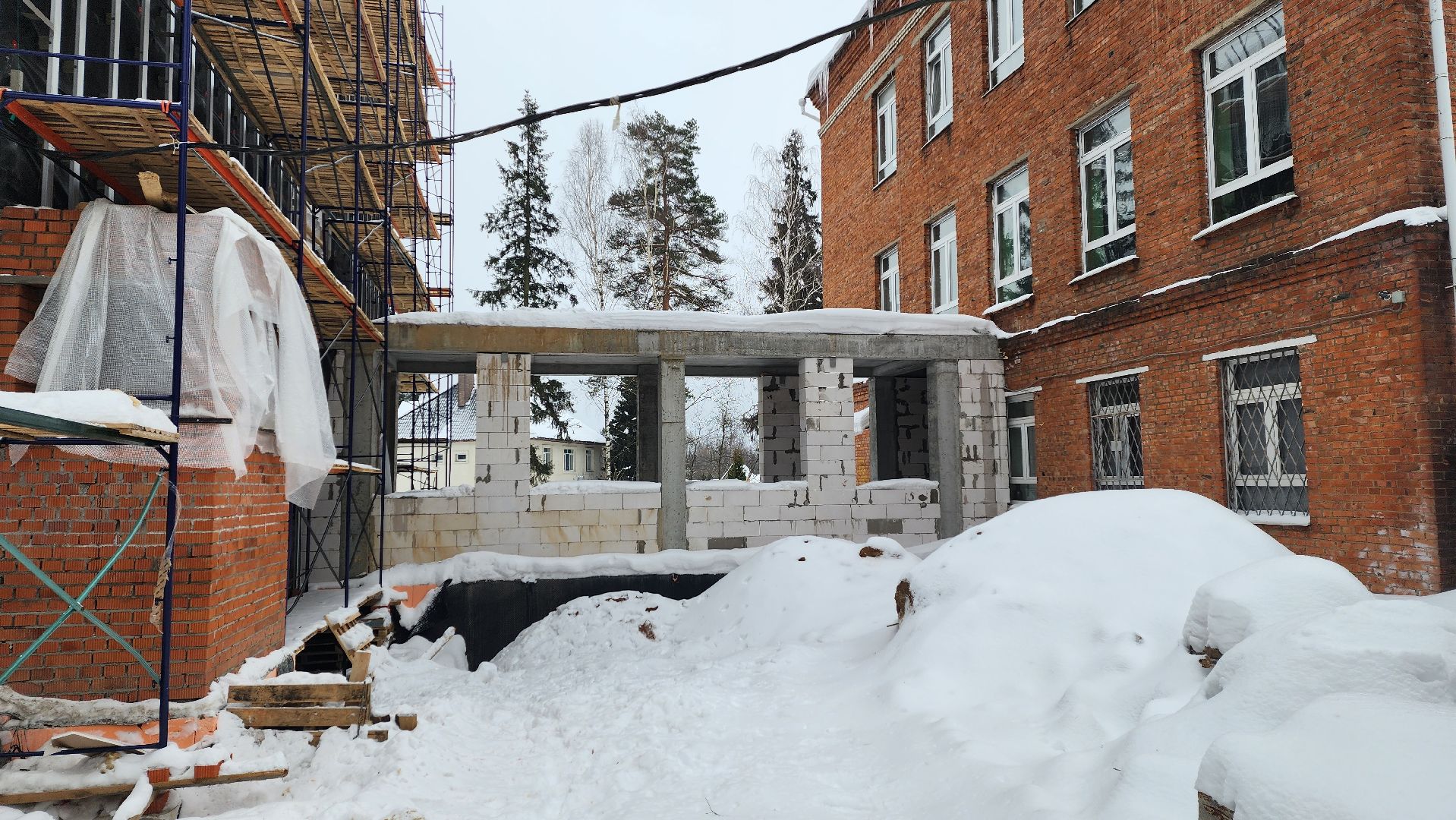 Солнечногорск, строительство, Поварово, школа,