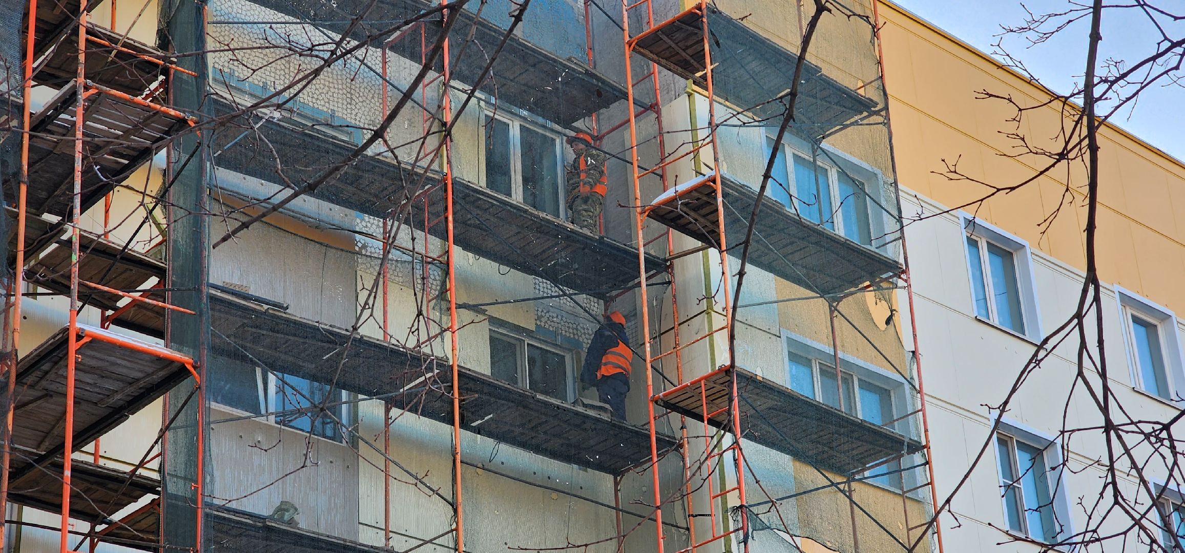 дом, ремонт, фасад