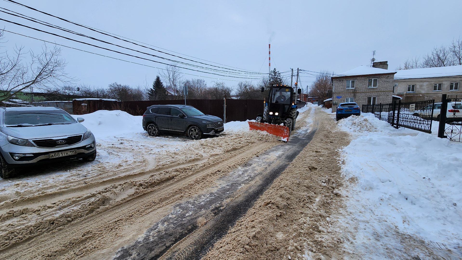 кашира, жкх, уборка снега, трактор, контейнерная площадка, мбу благоустройство,