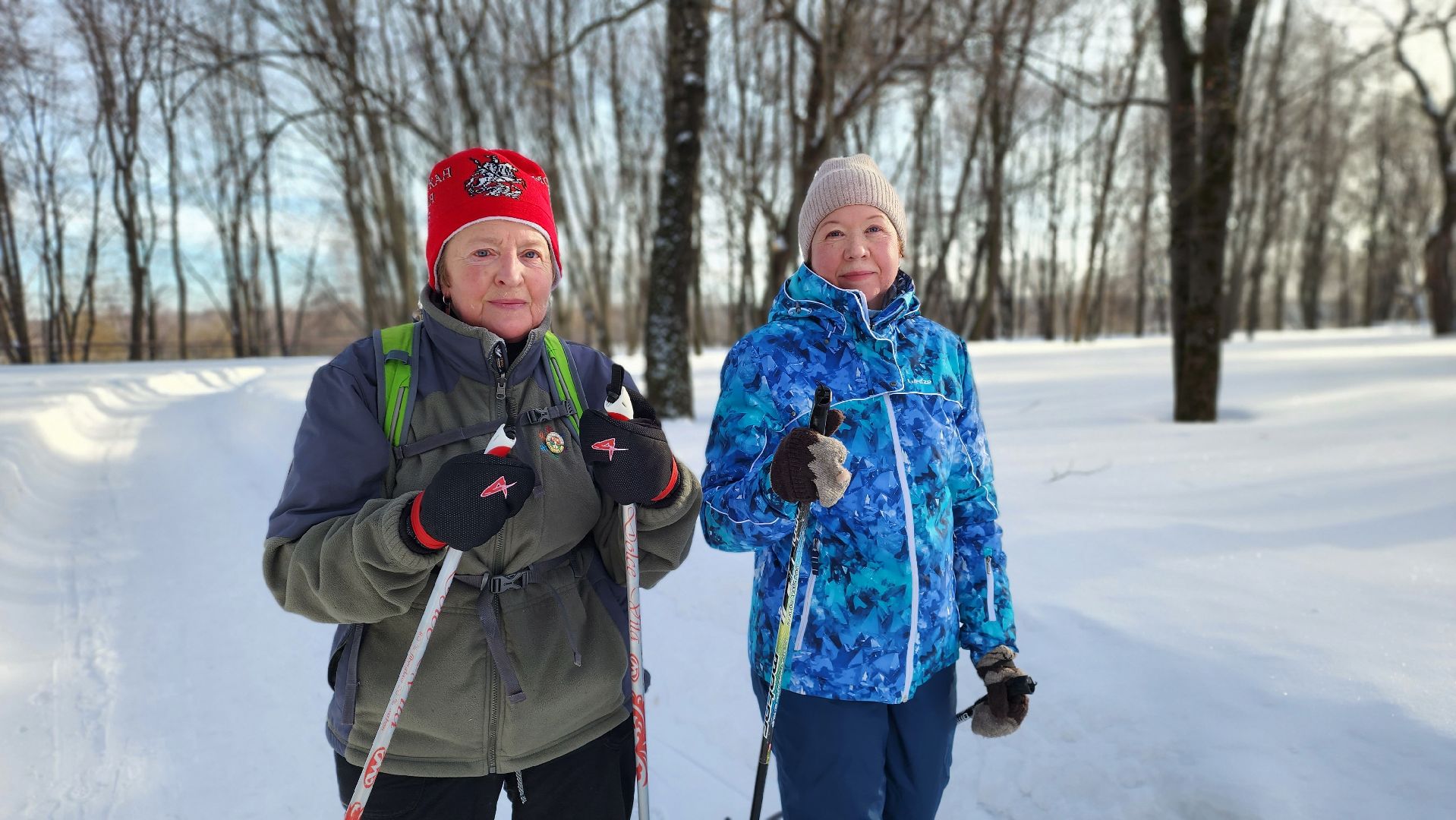 активное долголетие, лыжня в парке, спорт, Лосино-Петровский,