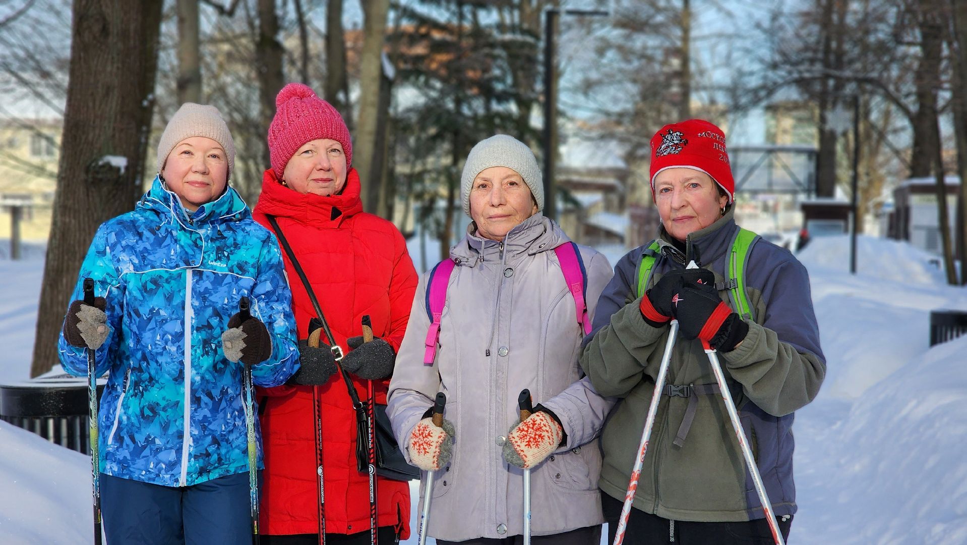 активное долголетие, лыжня в парке, спорт, Лосино-Петровский,