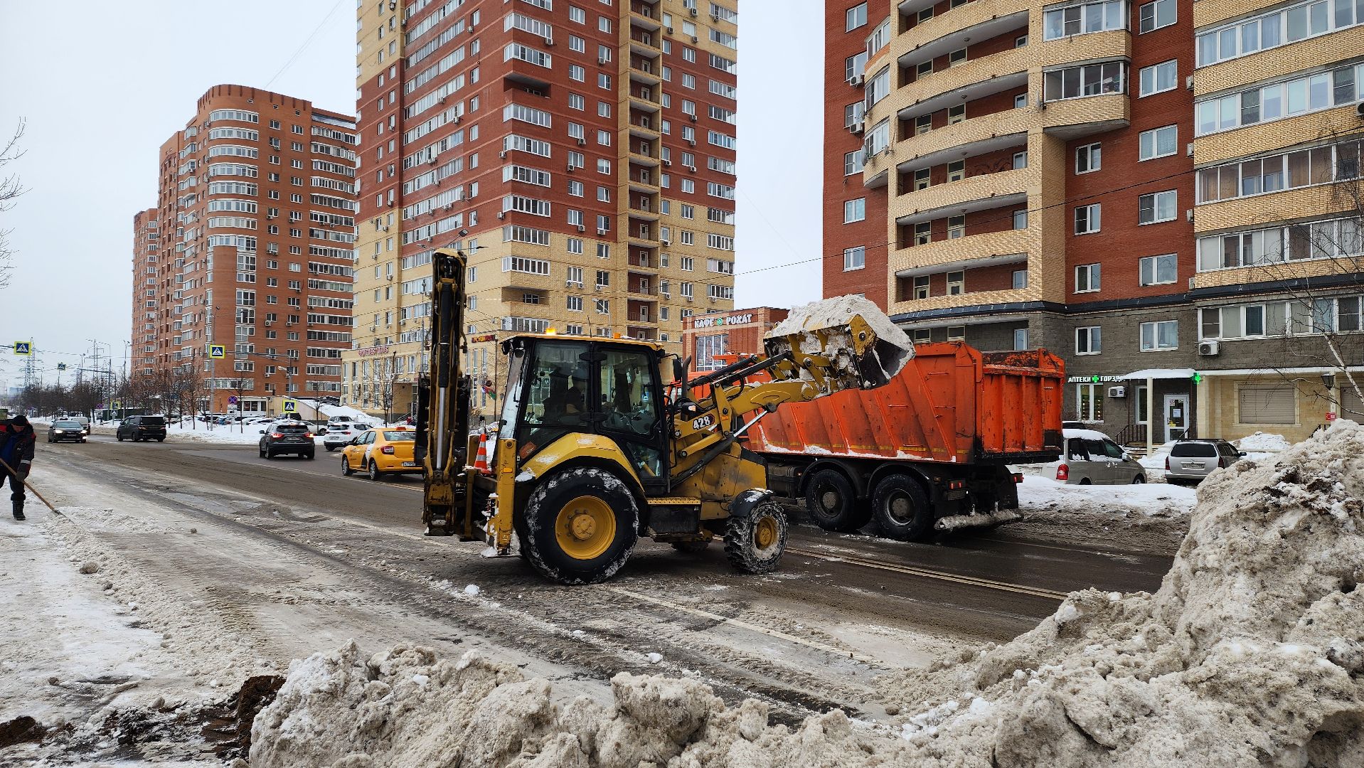 уборка снега, уборка дорог,