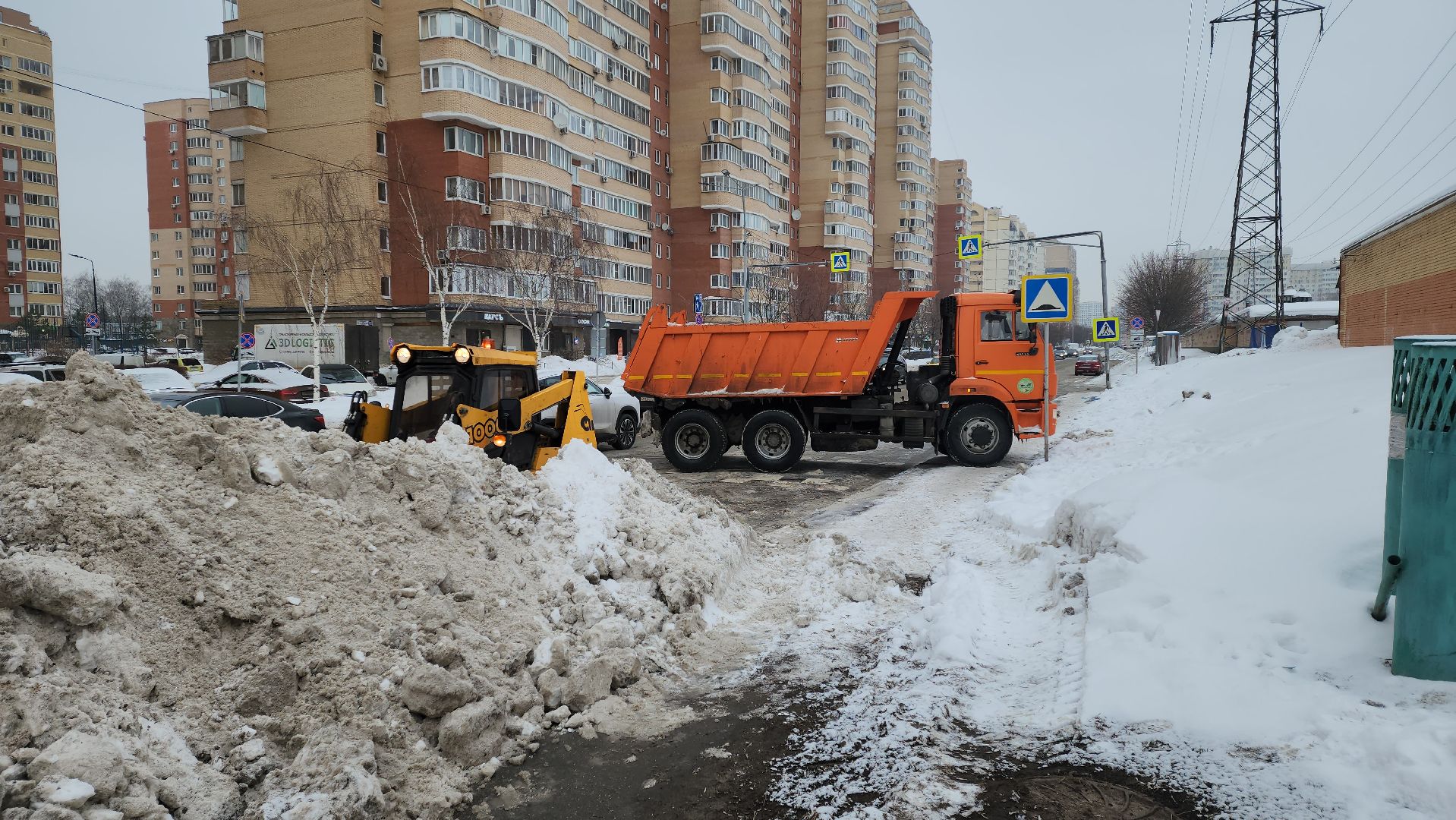 уборка снега, уборка дорог,