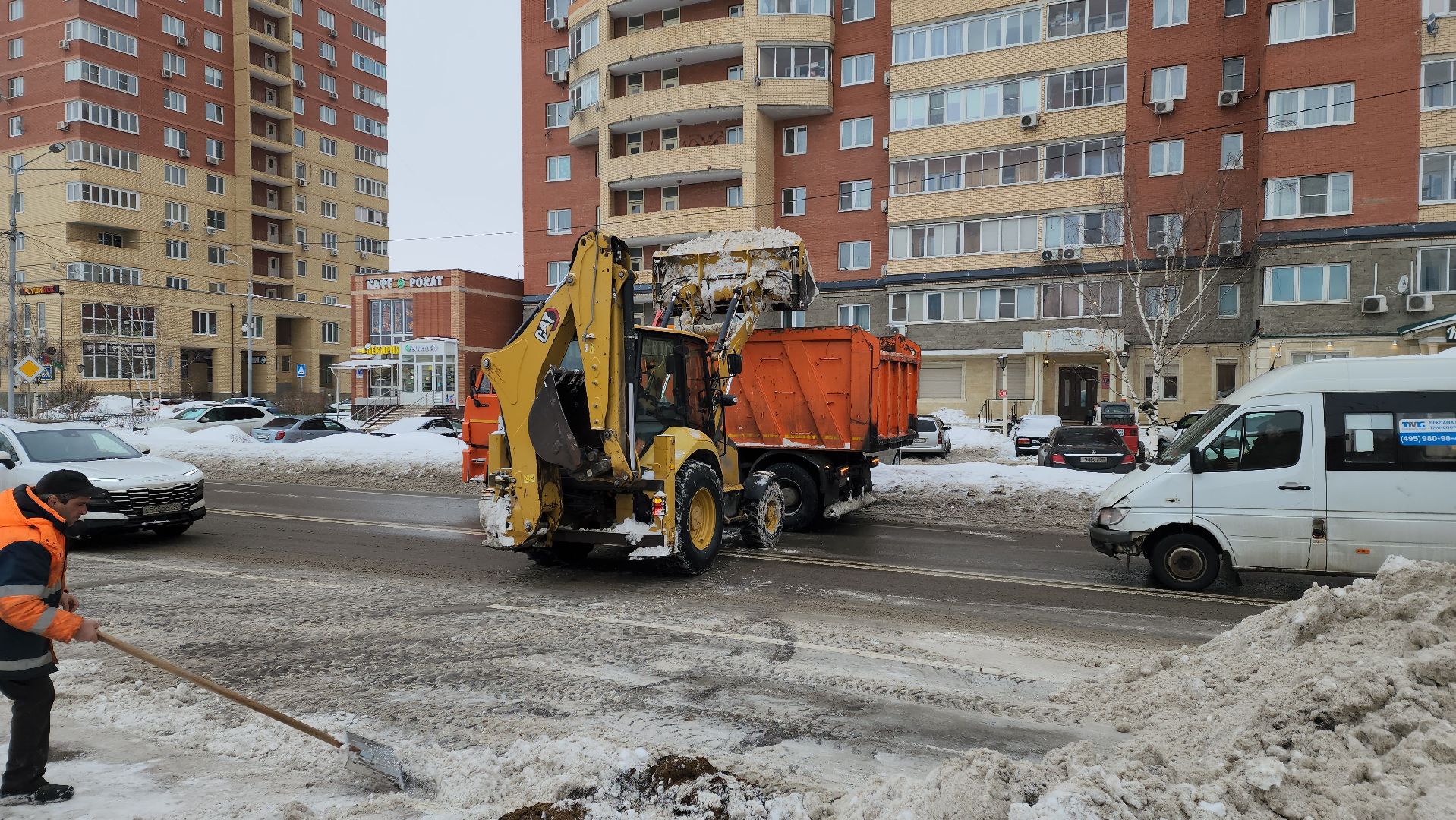 уборка снега, уборка дорог,