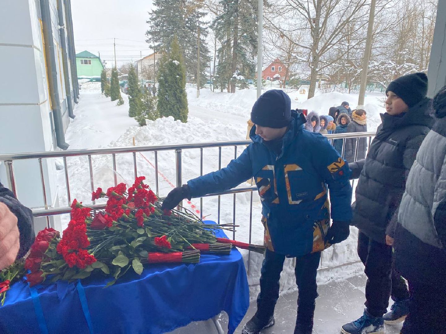 чехов, день защитника отечества, парта героя, спецоперация, открытие,