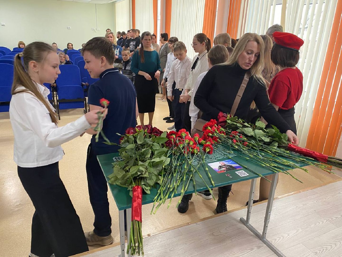 чехов, день защитника отечества, парта героя, спецоперация, открытие,