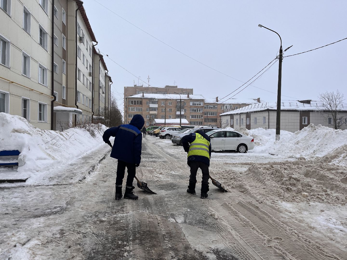 снег, шаховская, очистка снега, очистка_дворов,