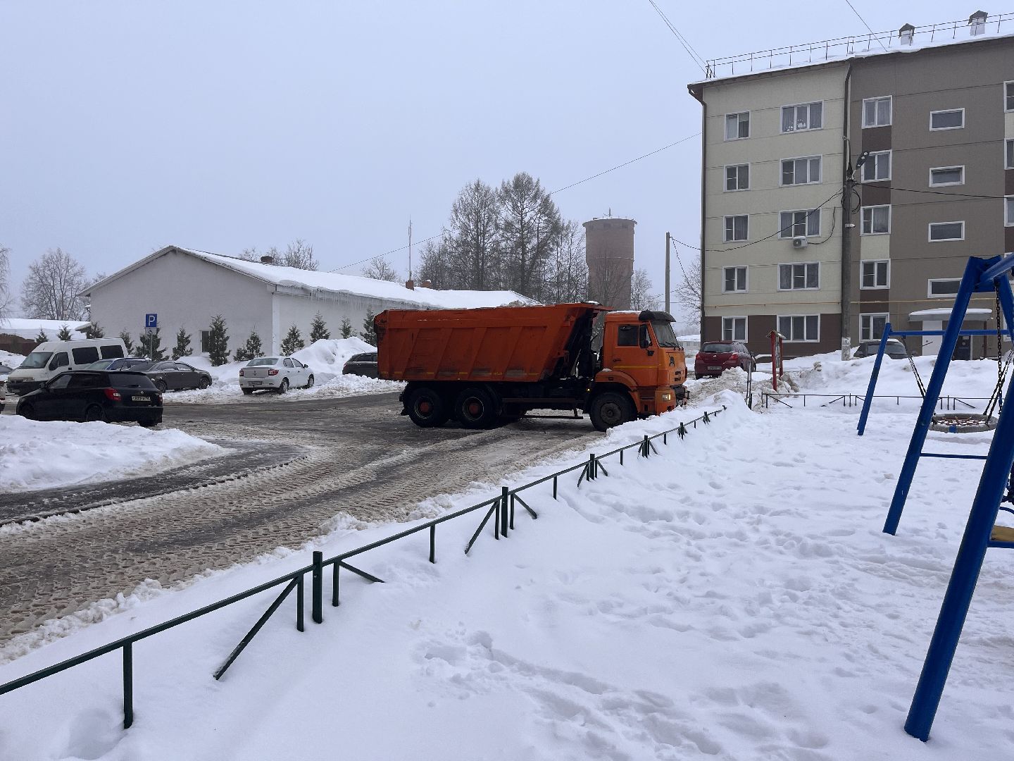 снег, шаховская, очистка снега, очистка_дворов,