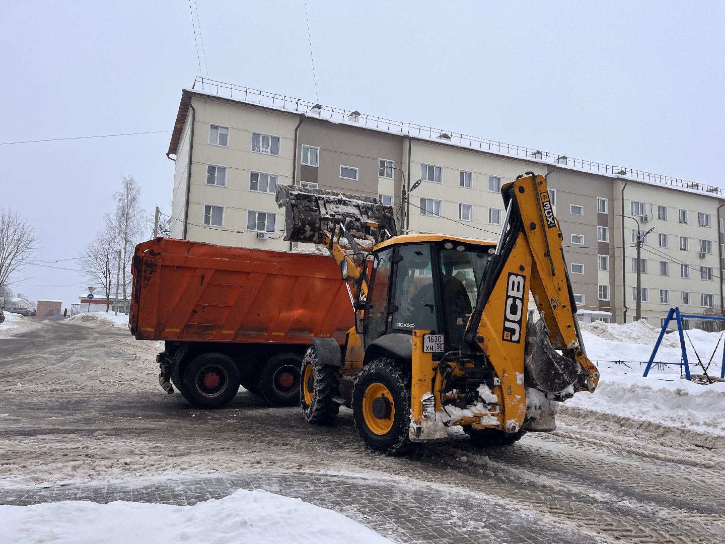 снег, шаховская, очистка снега, очистка_дворов,