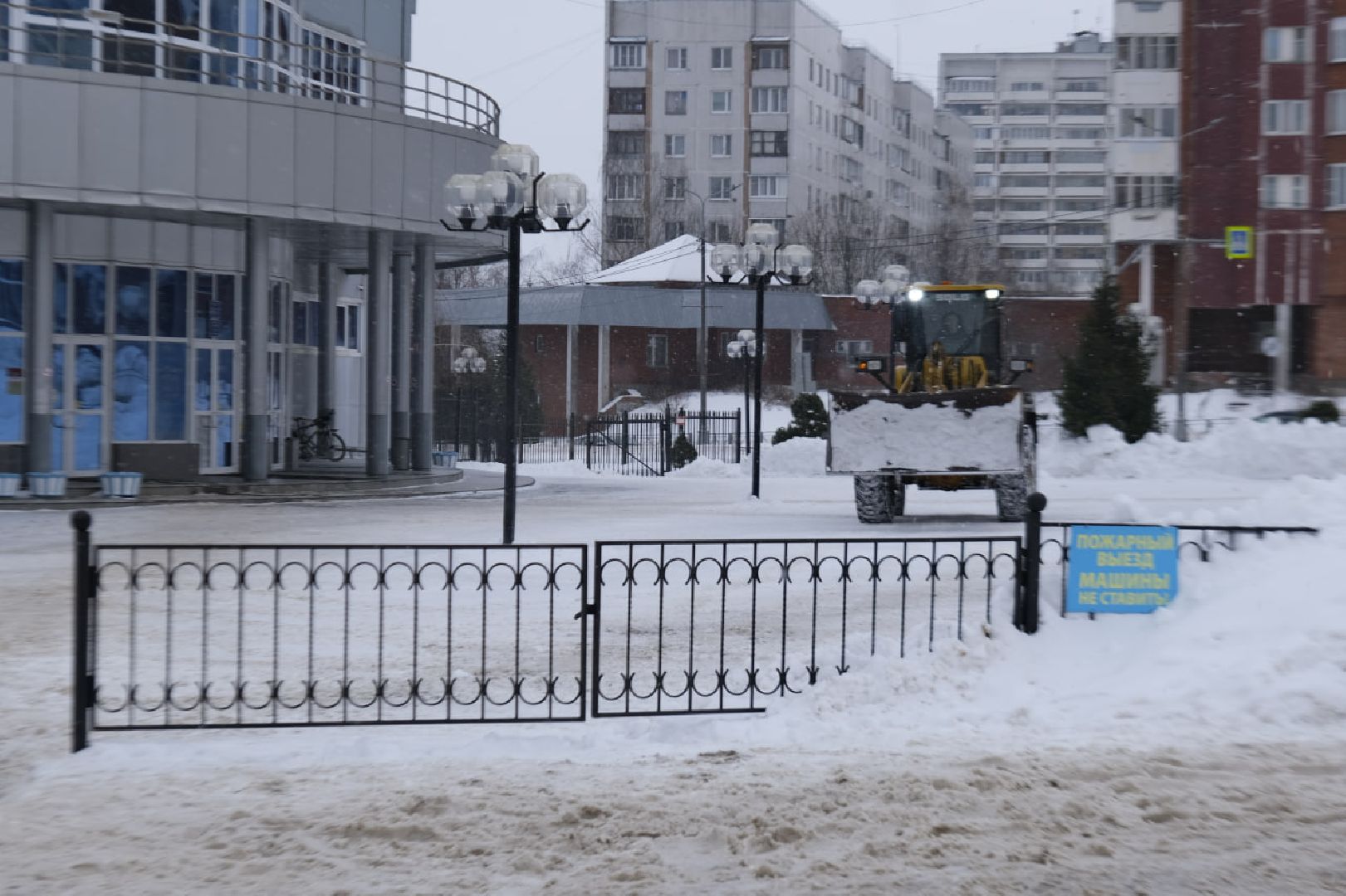пущино, уборка снега,