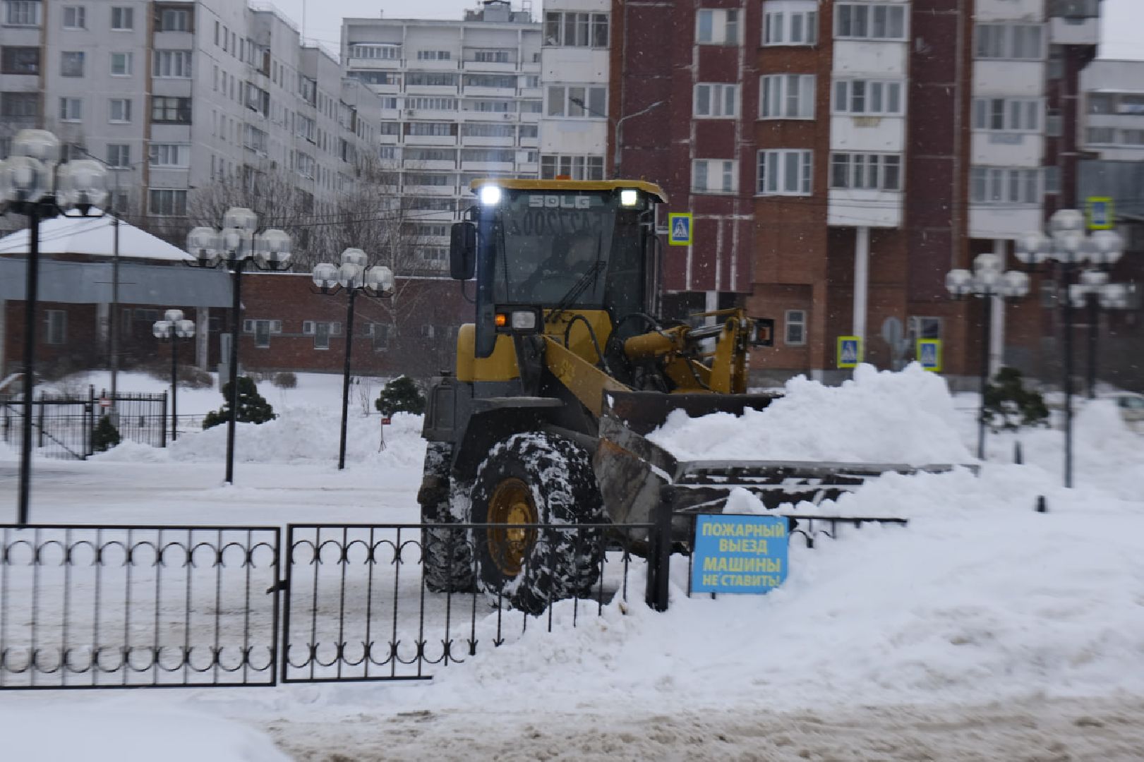 пущино, уборка снега,