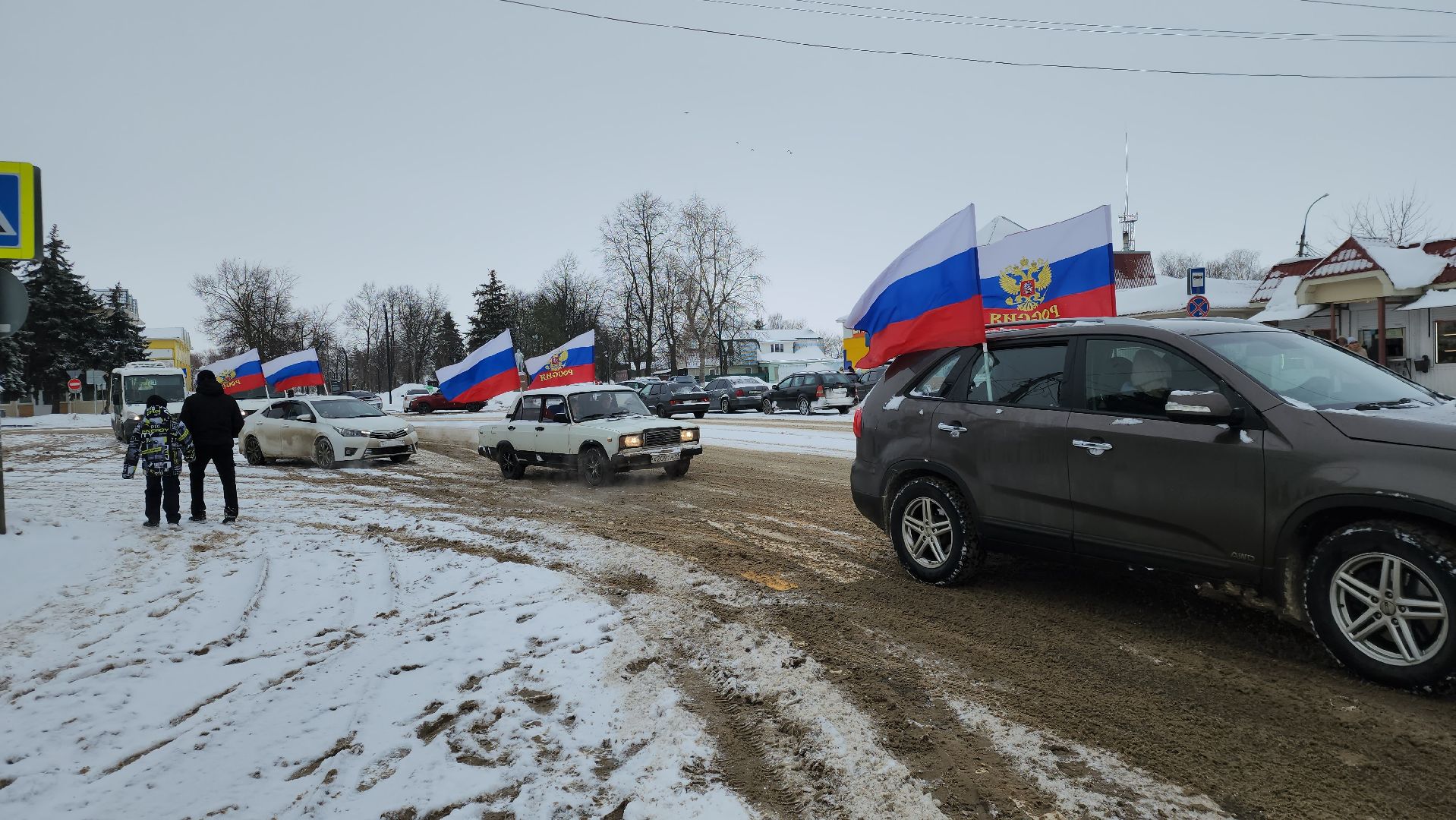 автопробег, Серебряные Пруды, День Защитника Отечества, СВО, морская пехота,