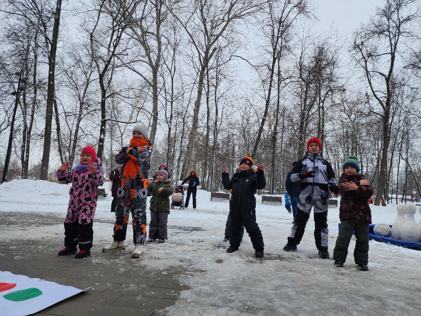 серпухов, подмосковье, 23 февраля, парк имени олега степанова, дети, парки подмосковья,