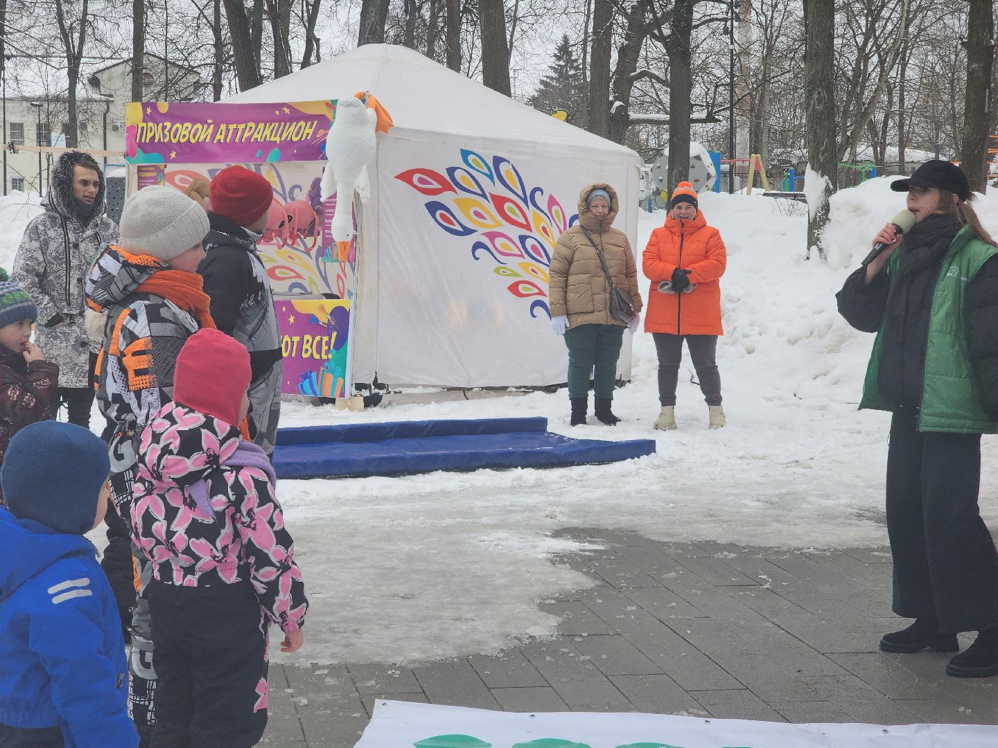 серпухов, подмосковье, 23 февраля, парк имени олега степанова, дети, парки подмосковья,