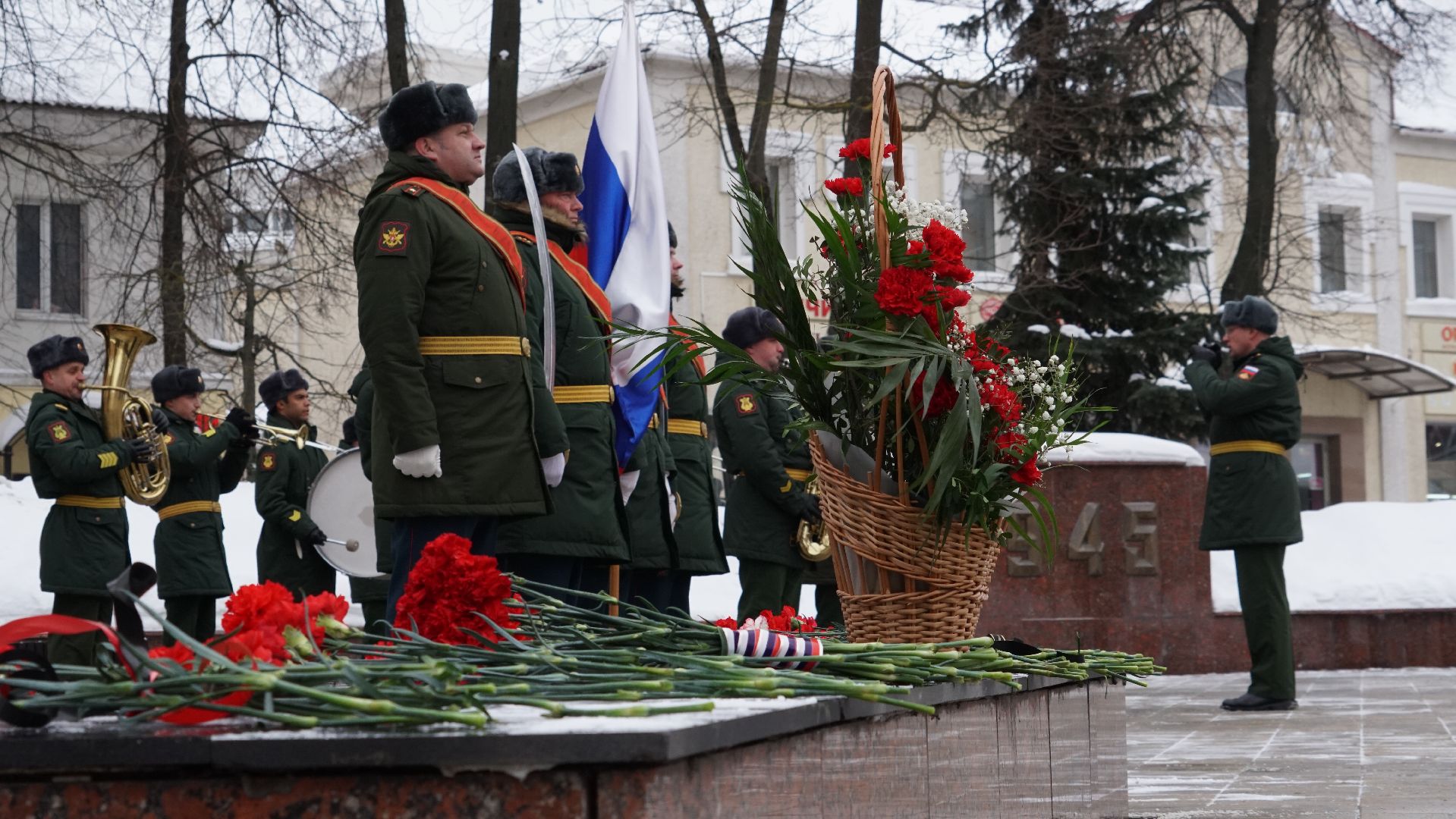 Егорьевск, Митинг, день защитника отечества, памятник, вечный огонь, солдат,