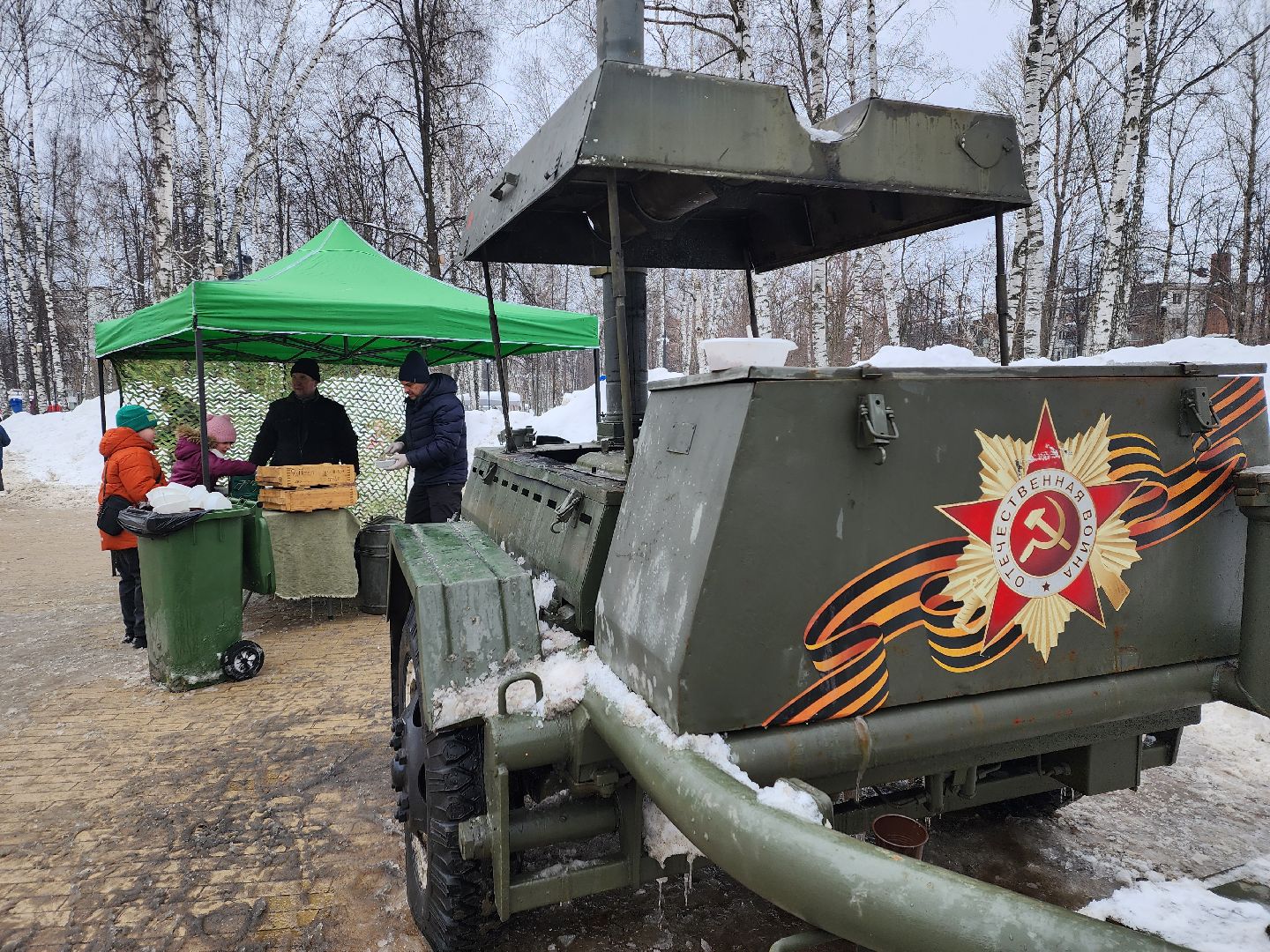 пушкино, день защитника отечества,полевая кухня,