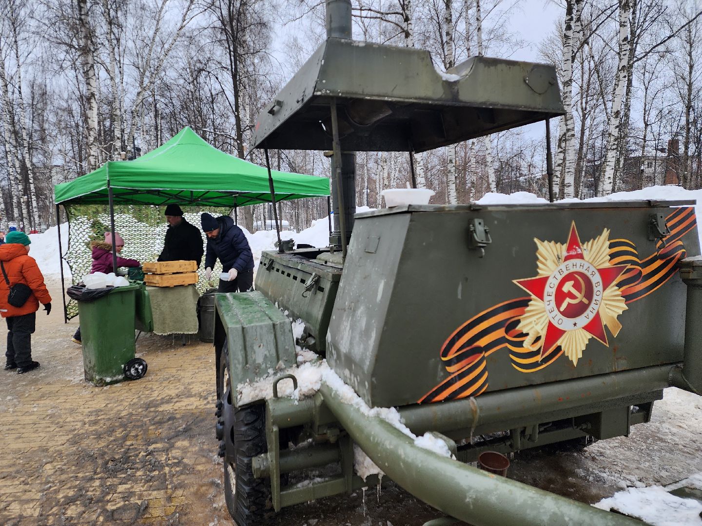 пушкино, день защитника отечества,полевая кухня,