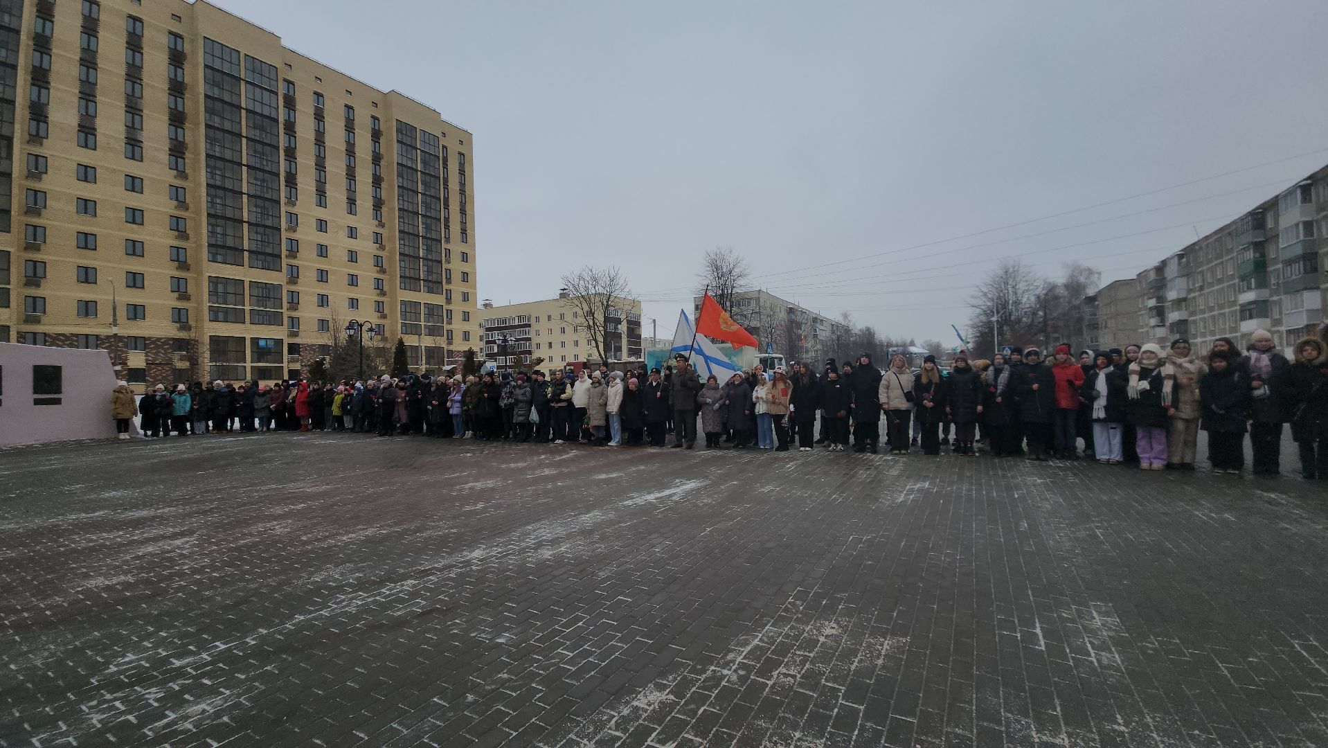 Павловский Посад, Городской округ Павловский Посад, Митинг, Праздник, 23 февраля, Цветы,