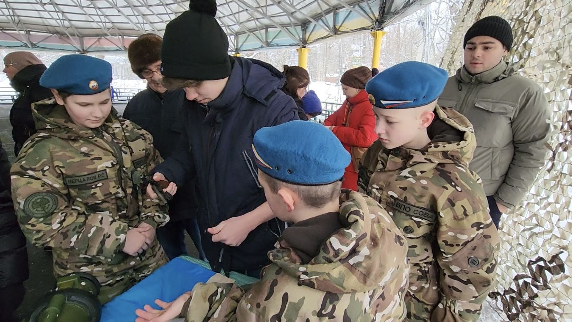 химки, день защитника отечества, военно-патриотический отряд, мастер-класс,