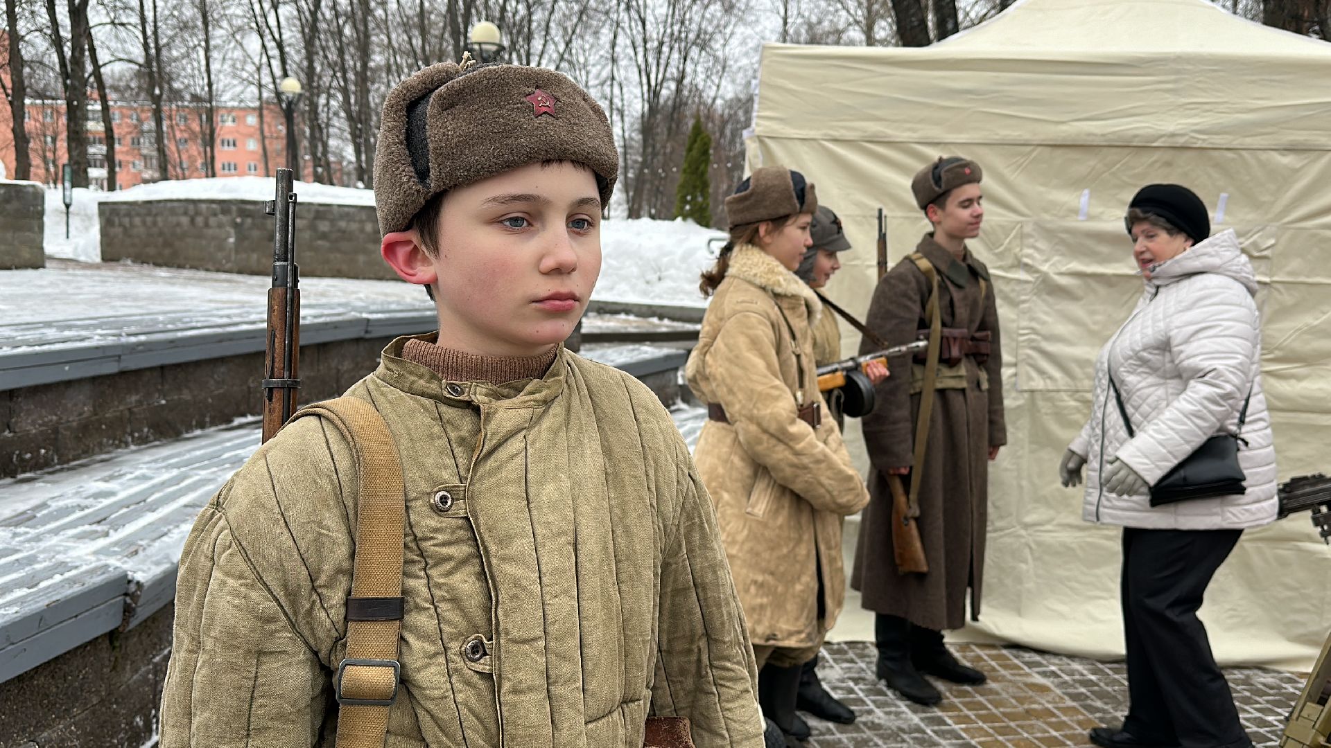 Клин, общество, история, выставка вооружения, день защитника отечества,