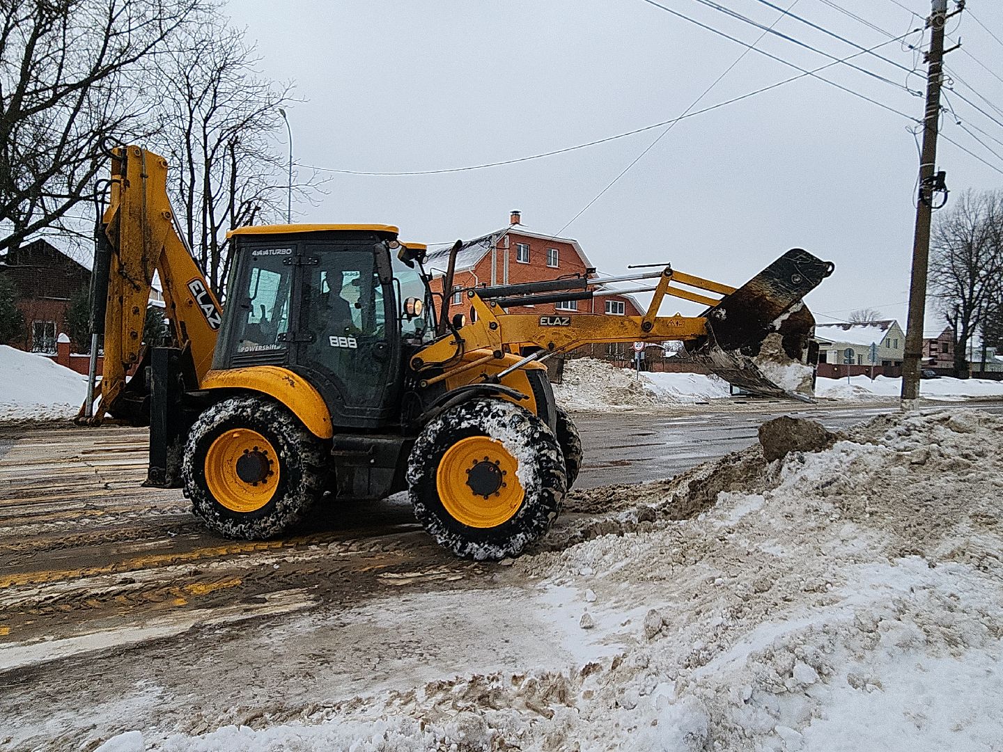 коломна, благоустройство, дороги, остановки, снег и наледь,