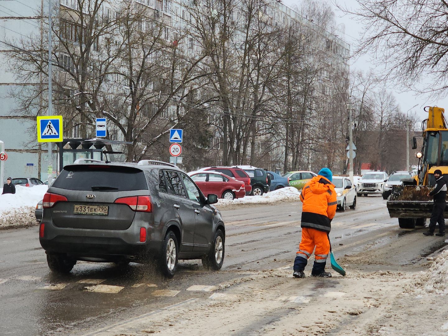 коломна, благоустройство, дороги, остановки, снег и наледь,