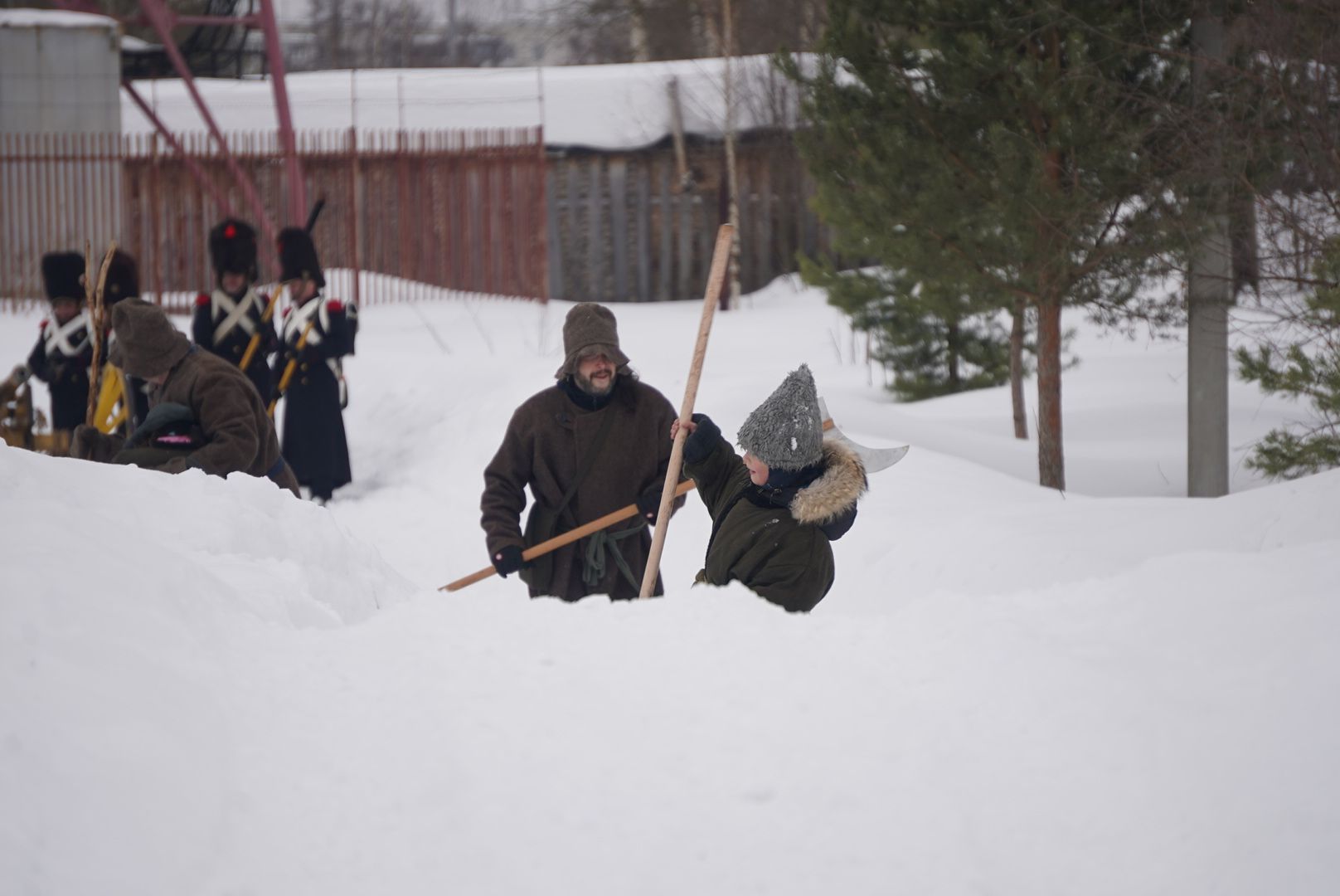 Павловский Посад, Реконструкция, Городской округ Павловский Посад, Кантри парк, Задворки, Люди,