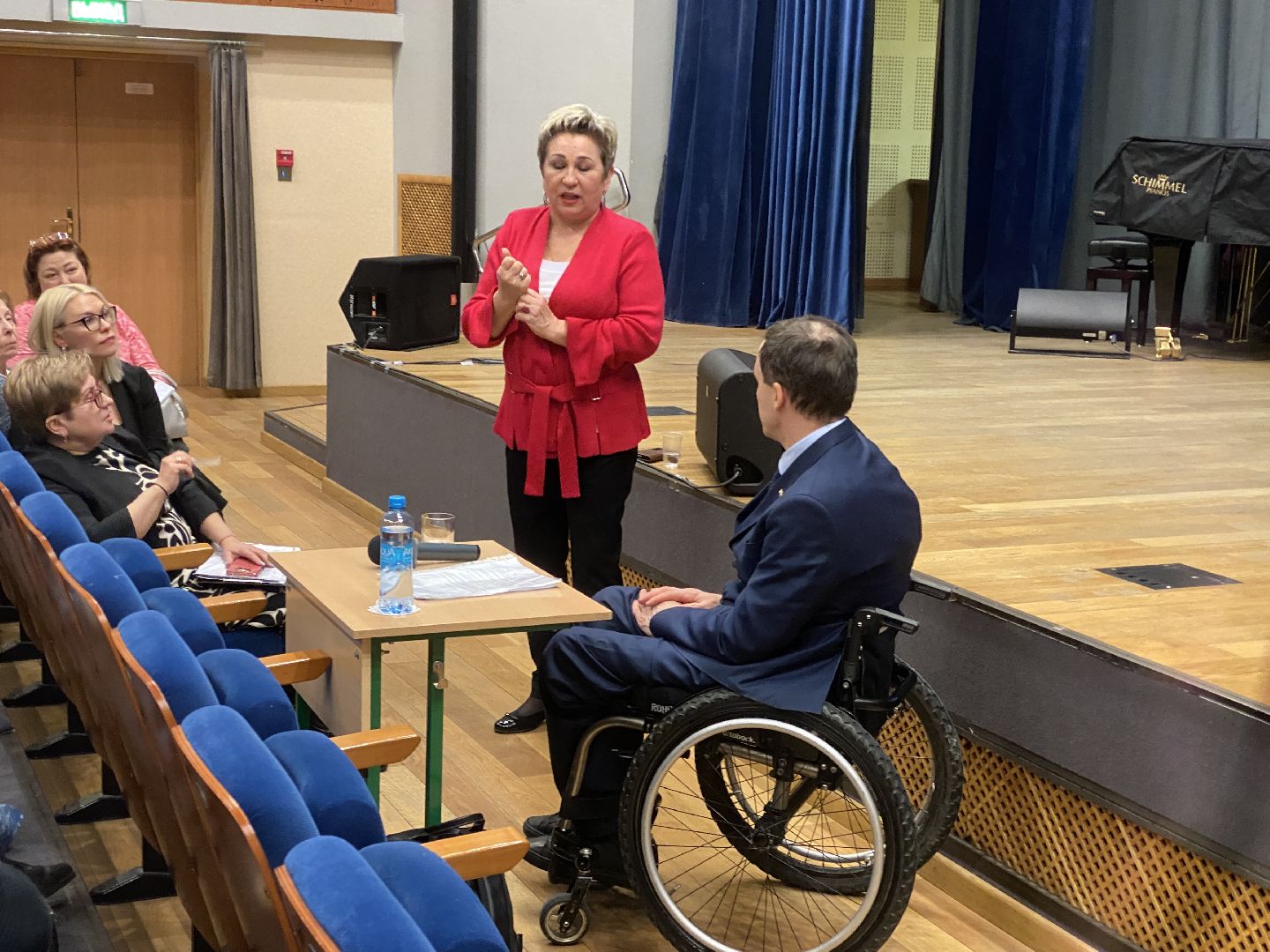 Депутат государственной думы, Михаил терентьев, инвалиды, встреча с жителями, дши,