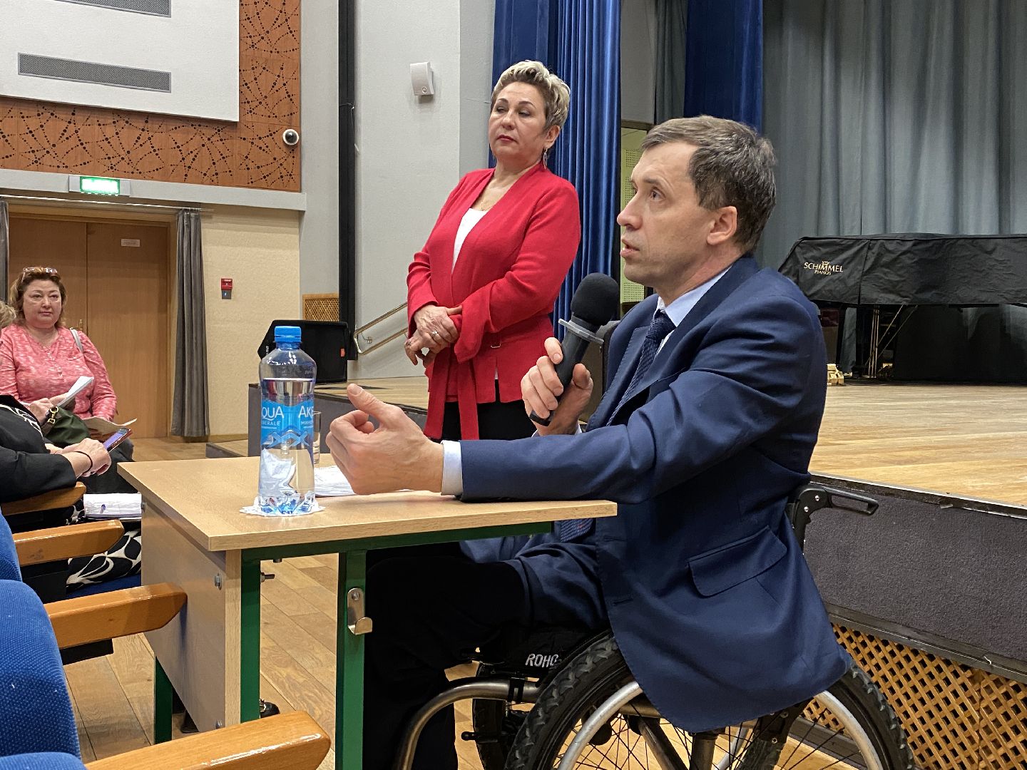 Депутат государственной думы, Михаил терентьев, инвалиды, встреча с жителями, дши,