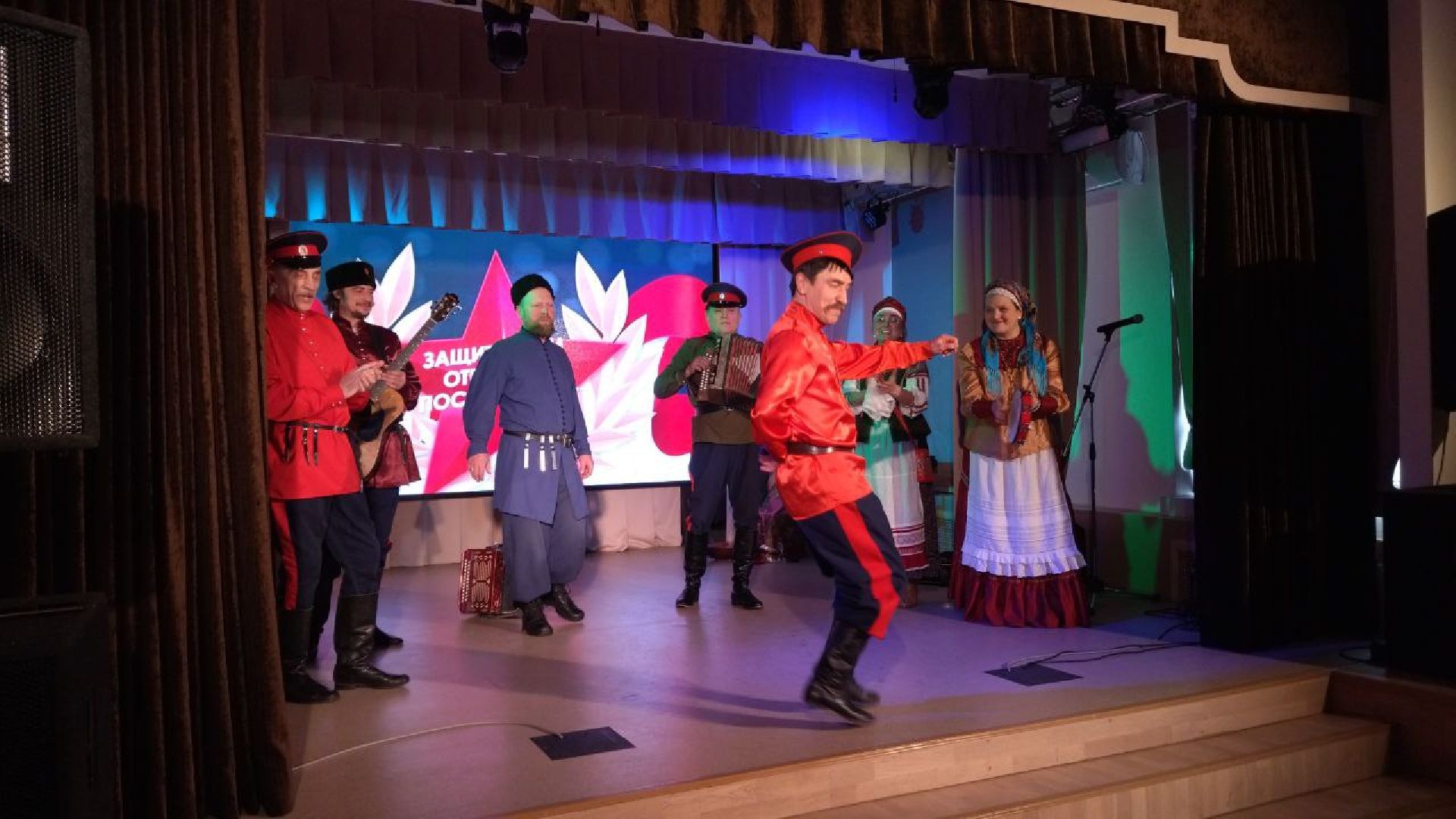 пушкино, концерт, казаки, день защитника отечества,