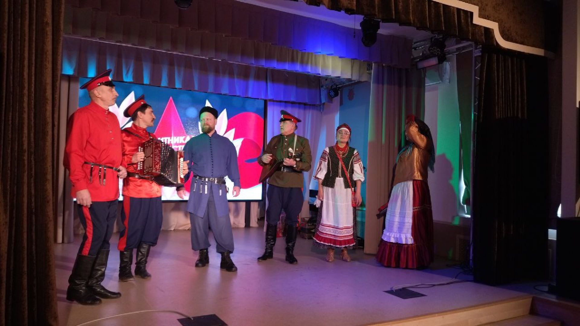 пушкино, концерт, казаки, день защитника отечества,