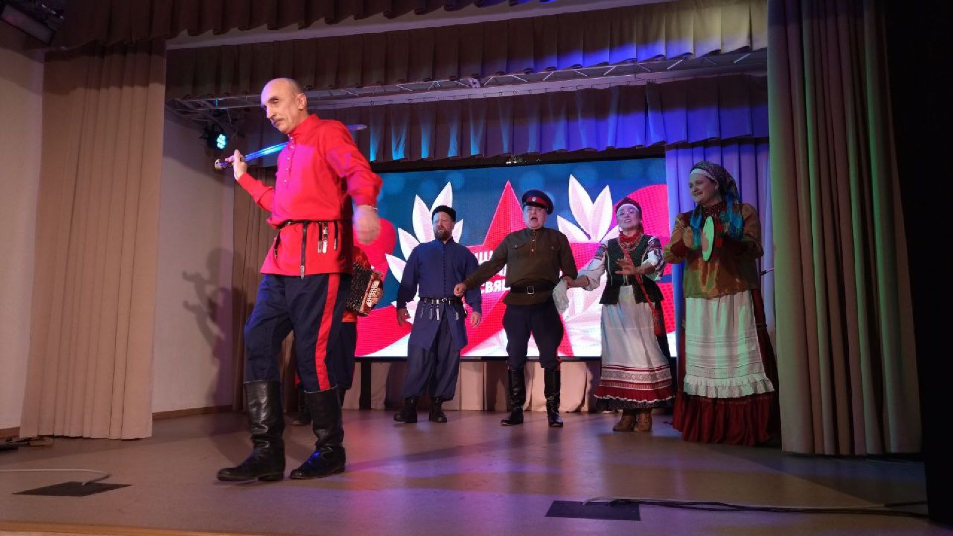 пушкино, концерт, казаки, день защитника отечества,