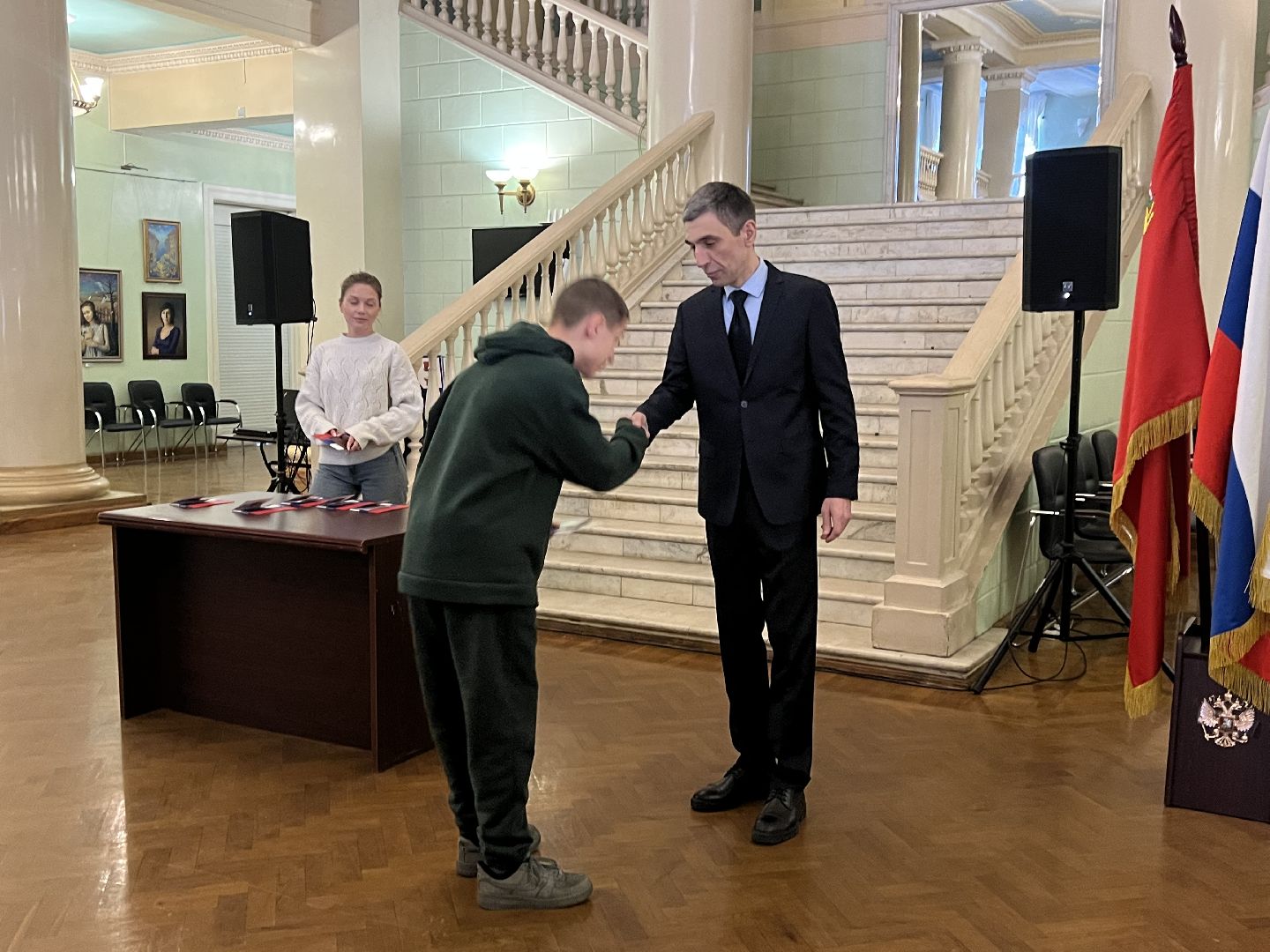 вручение паспортов, Дворец Культуры, Жуковский,юные жители Жуковского,