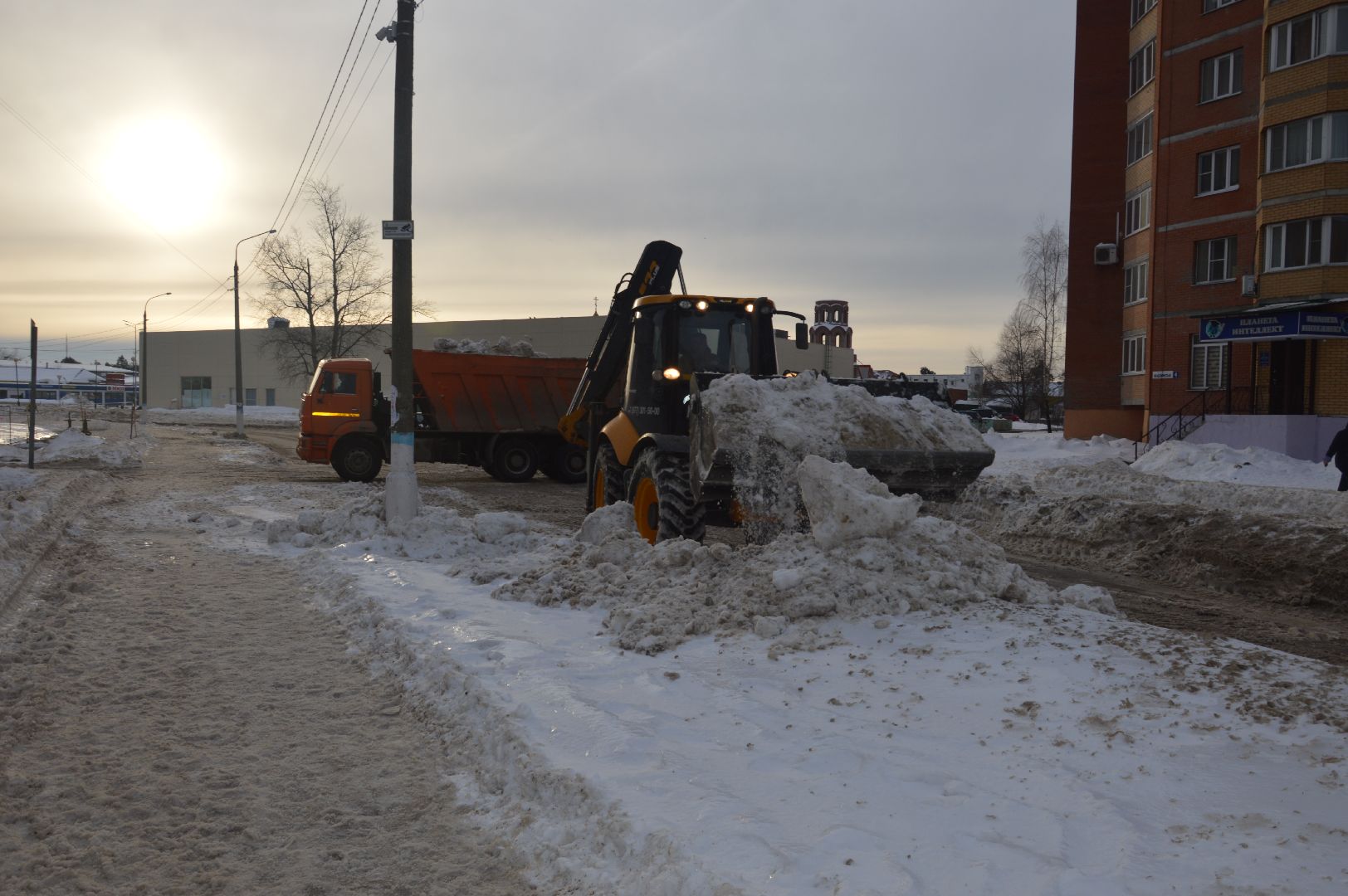 шатура, уборка города, уборка снега, дороги, жкх и благоустройство, жкх подмосковье,