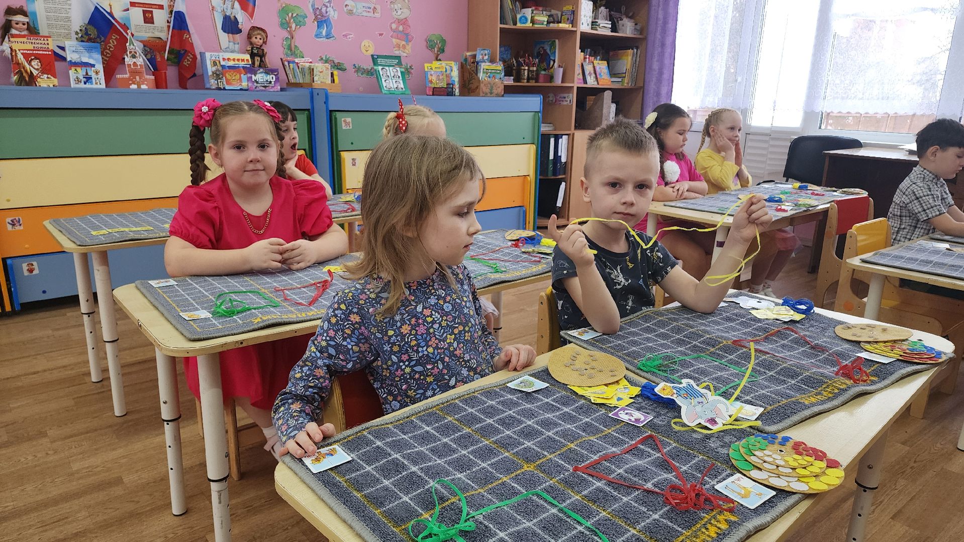 кашира, детский сад 7, школа 9, предшкола, коврограф мини ларчик, математика, подготовка к школе,