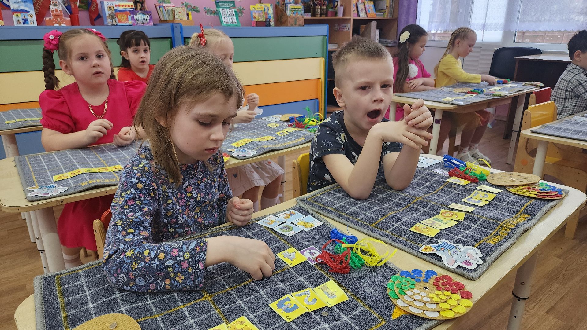кашира, детский сад 7, школа 9, предшкола, коврограф мини ларчик, математика, подготовка к школе,